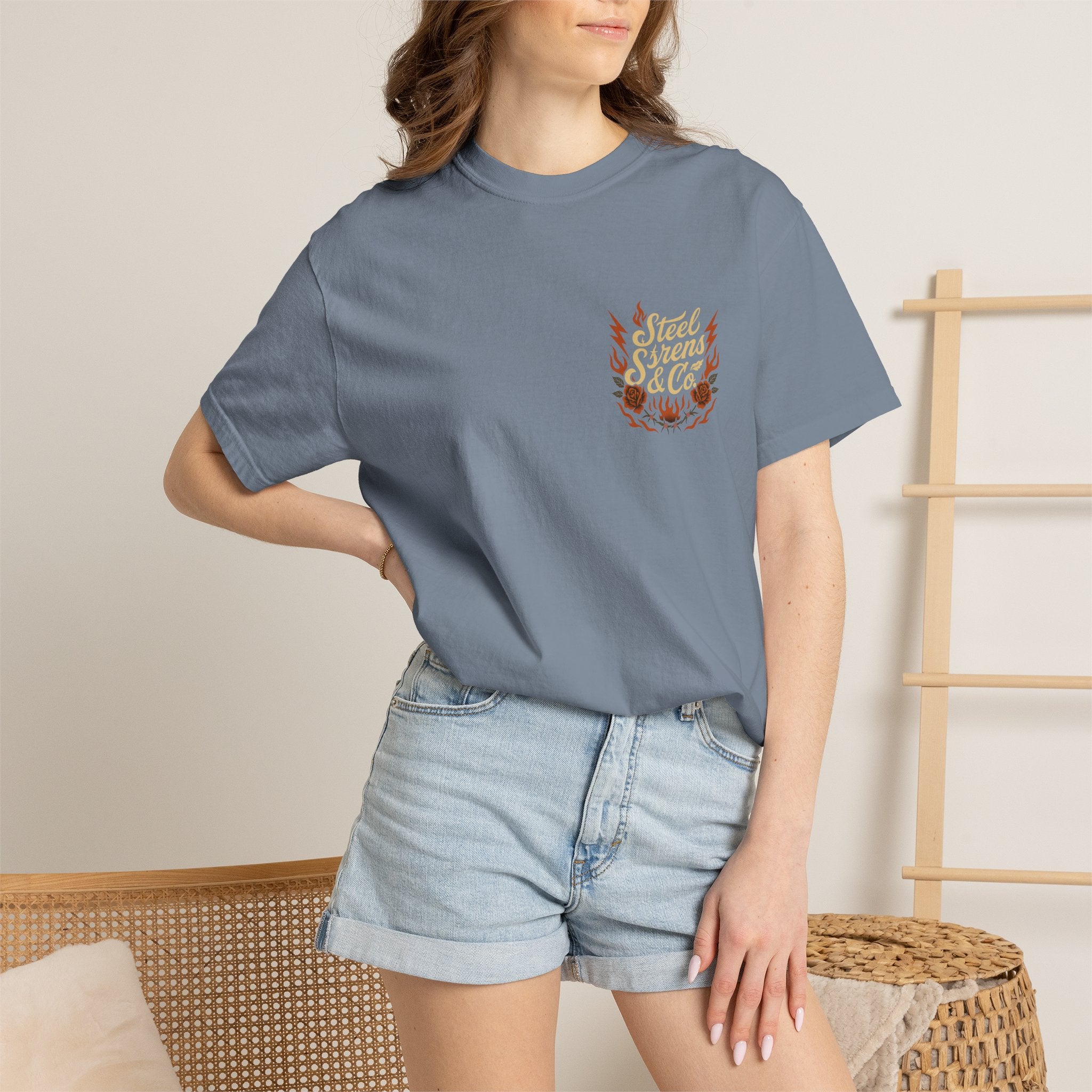 Leo Born, Fire Forged Garment-Dyed T-shirt