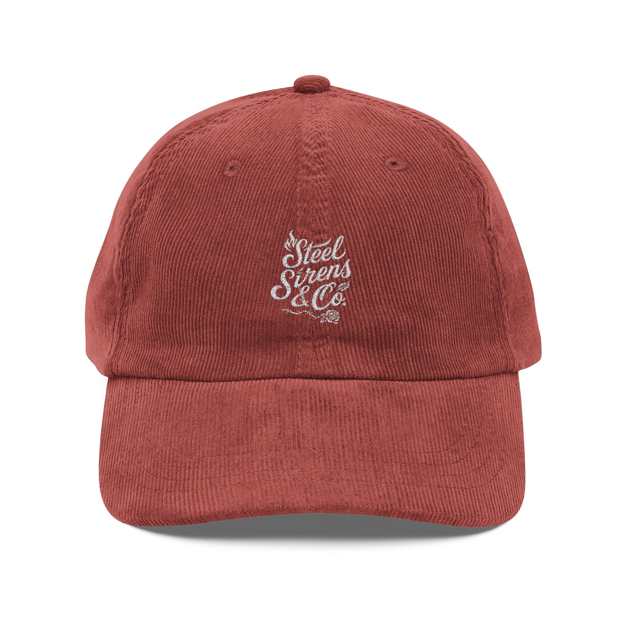 Vintage Corduroy Embroidered Cap