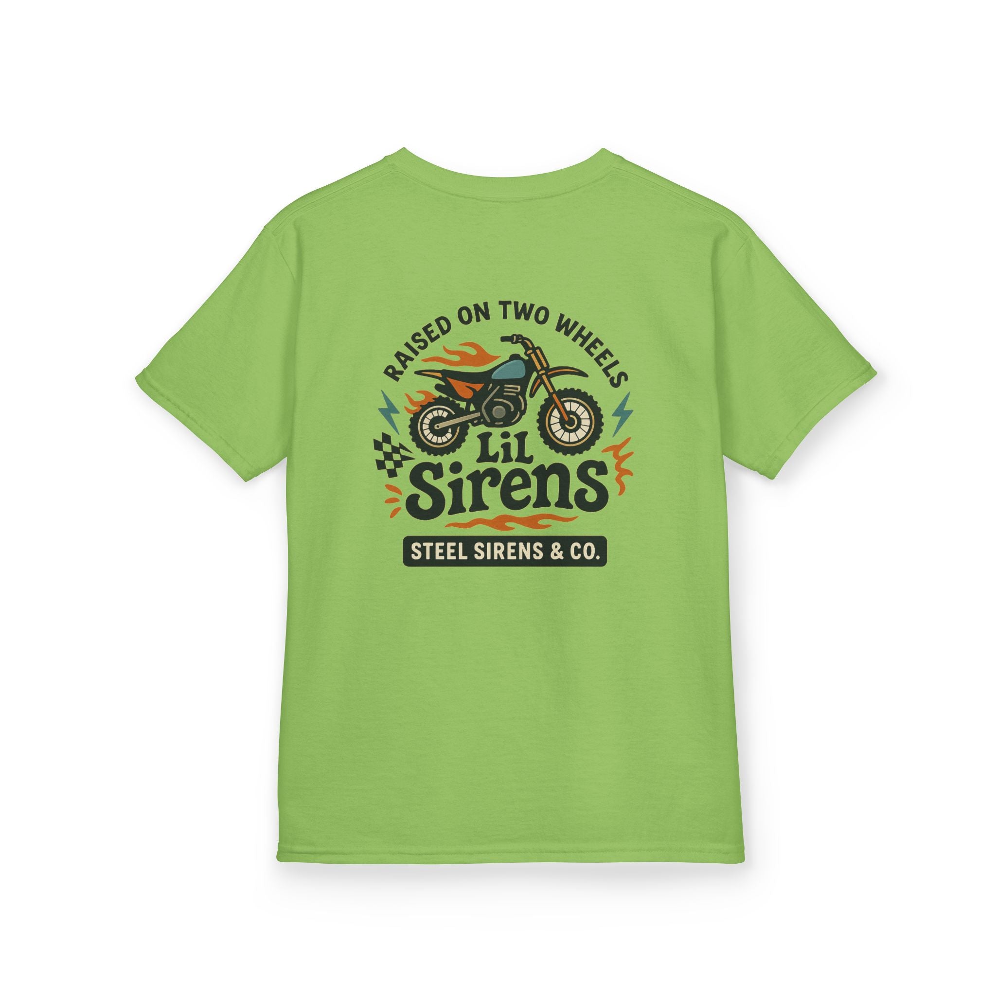 Raised on Two Wheels Youth Tee
