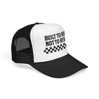 Trucker Hat — "Built to Rise Not to Rival" Vintage Patch Mesh Cap