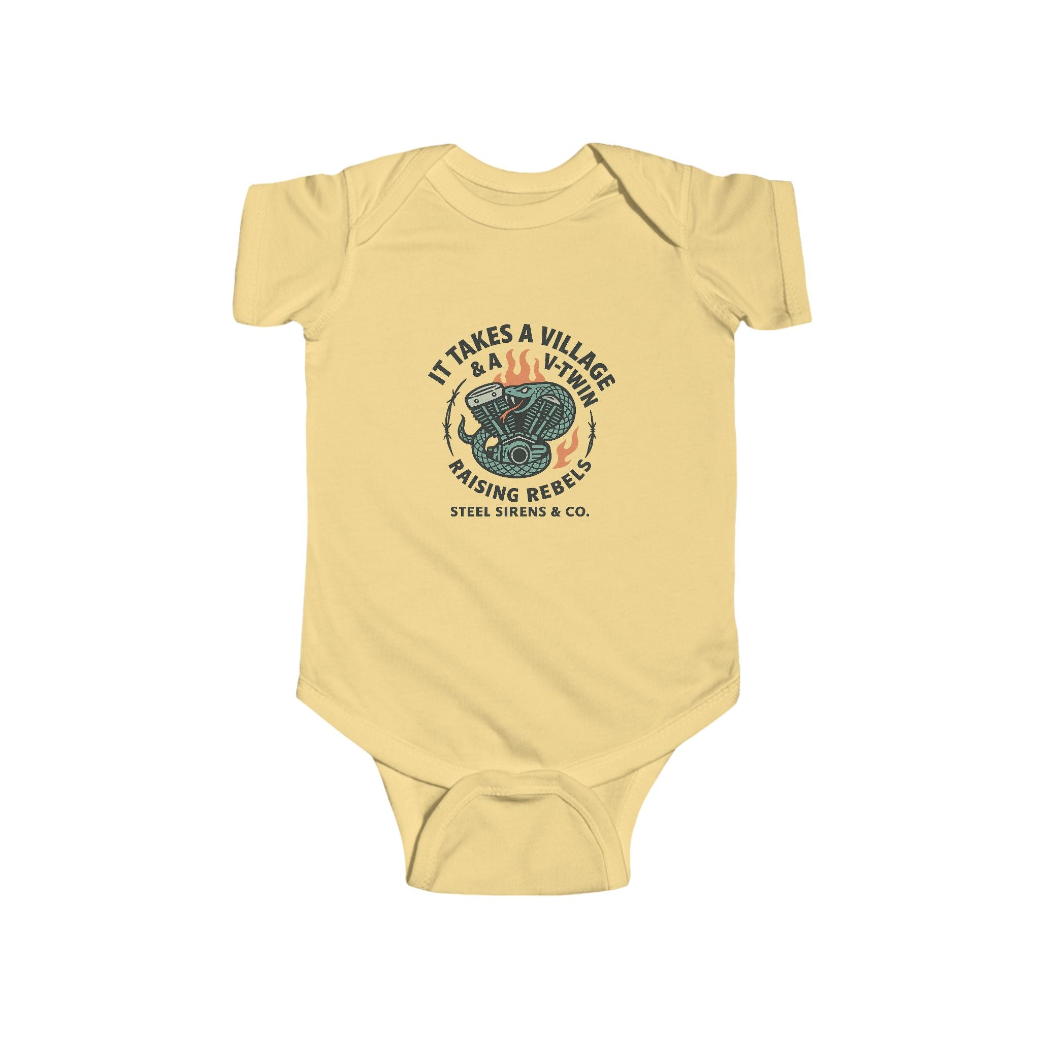 Village & a V-Twin Rebel Onesie