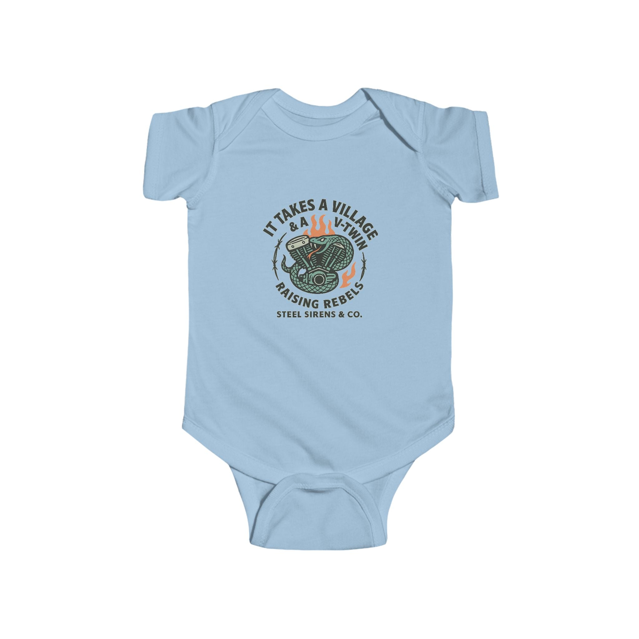 Village & a V-Twin Rebel Onesie