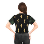 Low-Key, High Voltage crop tee