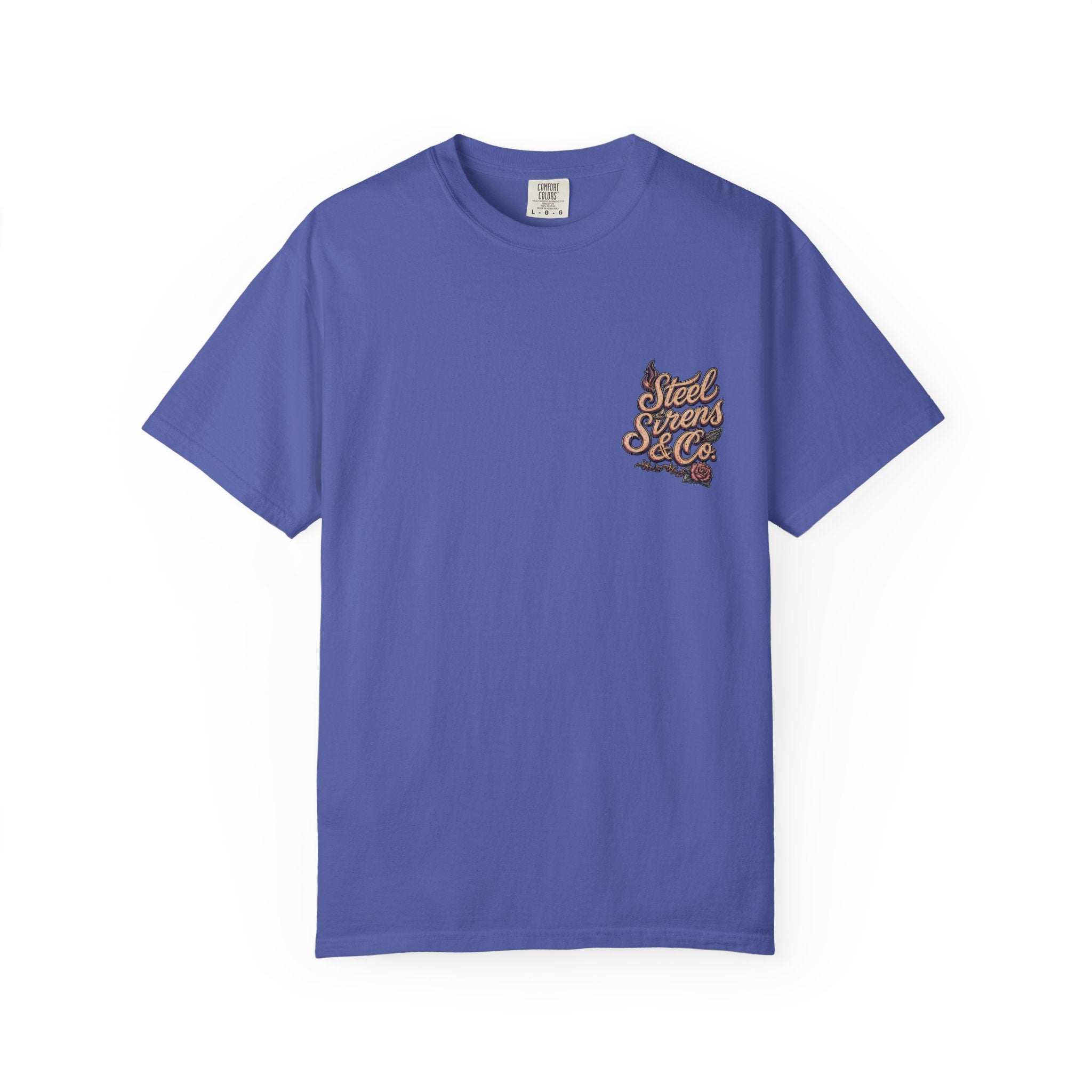 Steel Sirens Tee — Vintage Floral All-Seeing Eye Graphic T-Shirt