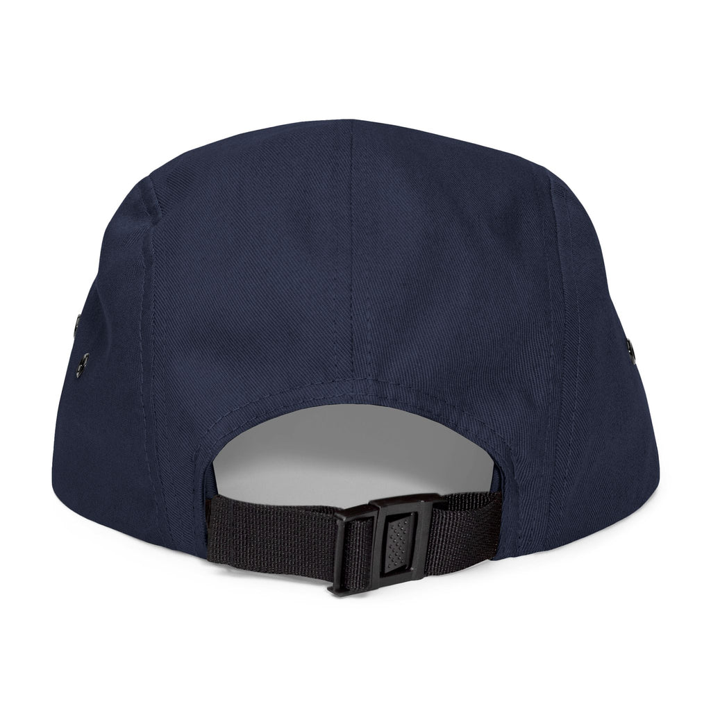 Steel Sirens & Co. Embroidered 5-Panel Cap — Khaki Vintage Patch Hat