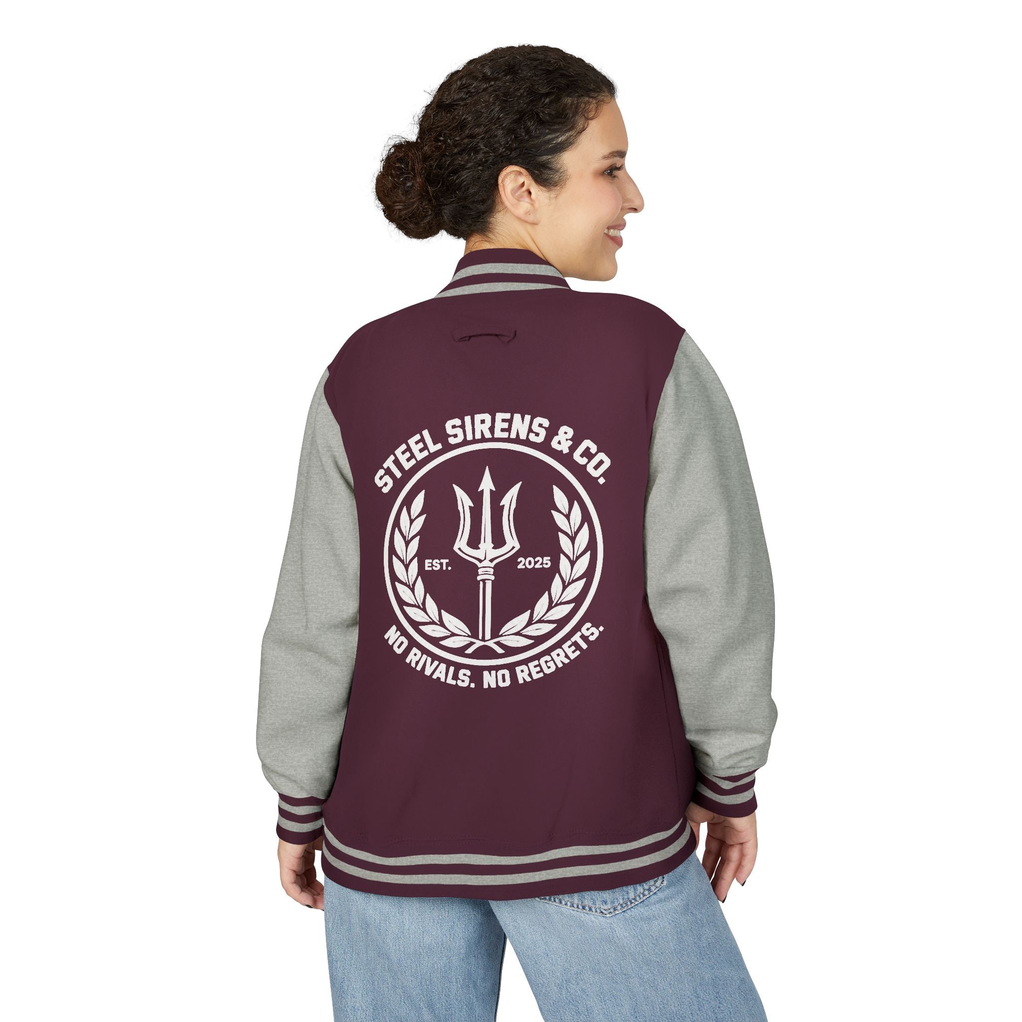 Letterman Jacket — Steel Sirens Crest Varsity Jacket