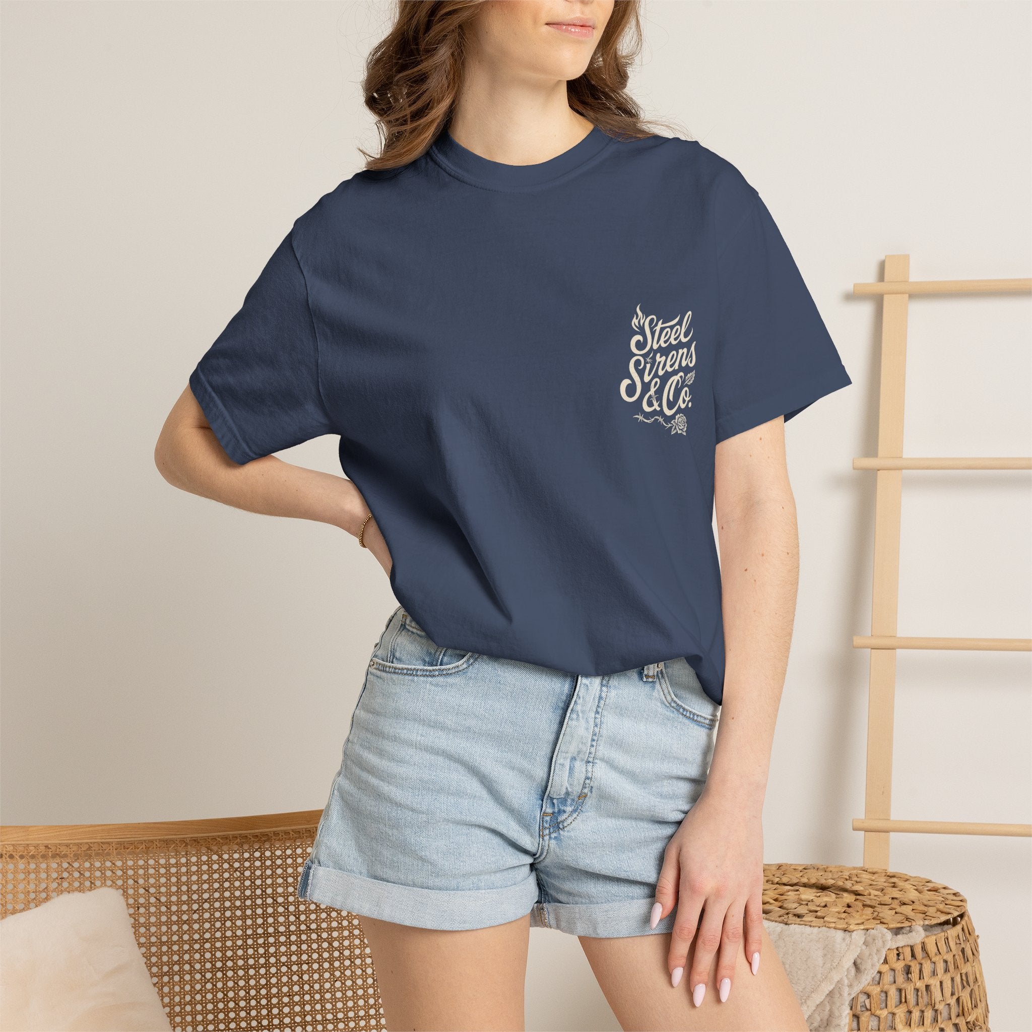 Built to Rise Graphic T-Shirt — Steel Sirens Co. Chest Logo