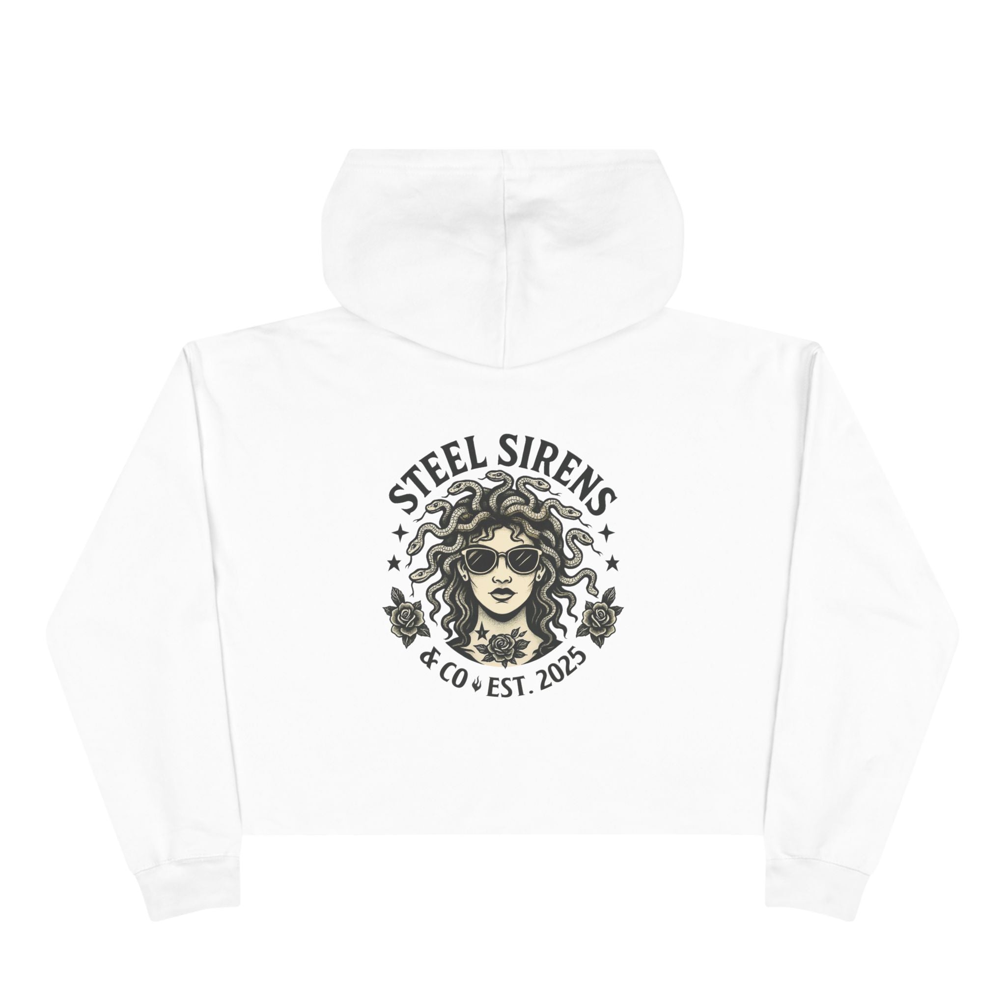 Classic Medusa Cropped Hoodie