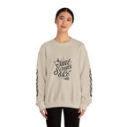 Crewneck Sweatshirt — "Steel Sirens & Co." Built to Rise Graphic