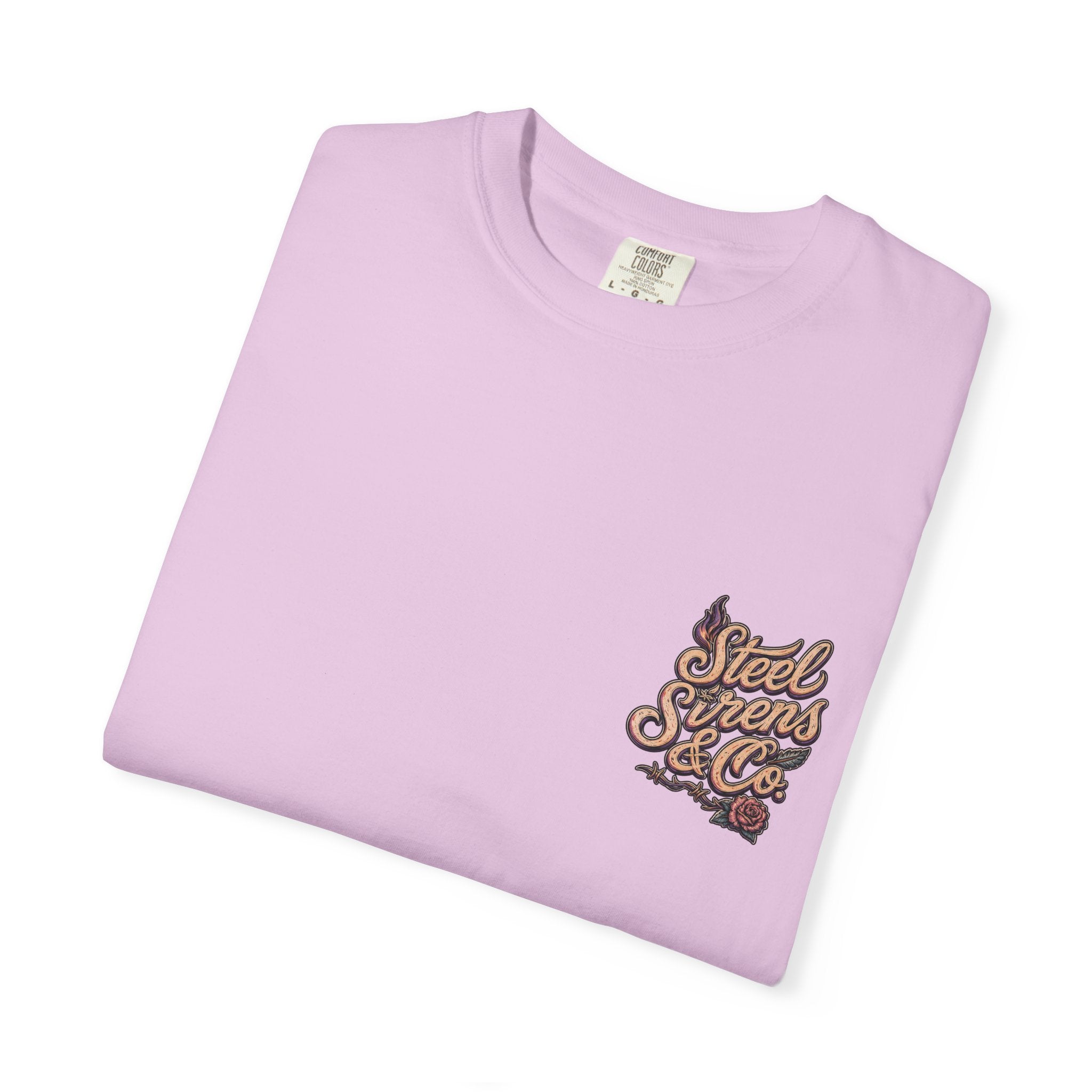 Steel Sirens Tee — Vintage Floral All-Seeing Eye Graphic T-Shirt