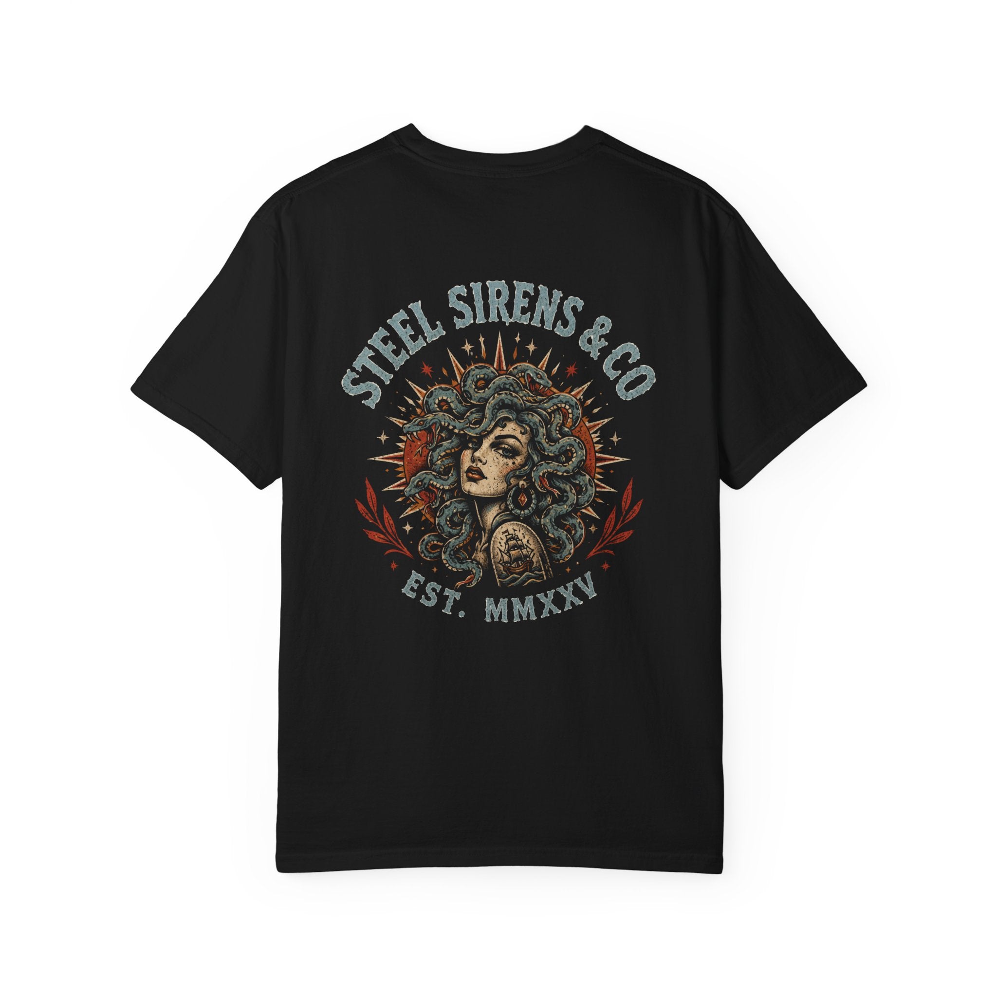 Steel Sirens T-Shirt — Vintage Motorcycle Club Graphic Tee