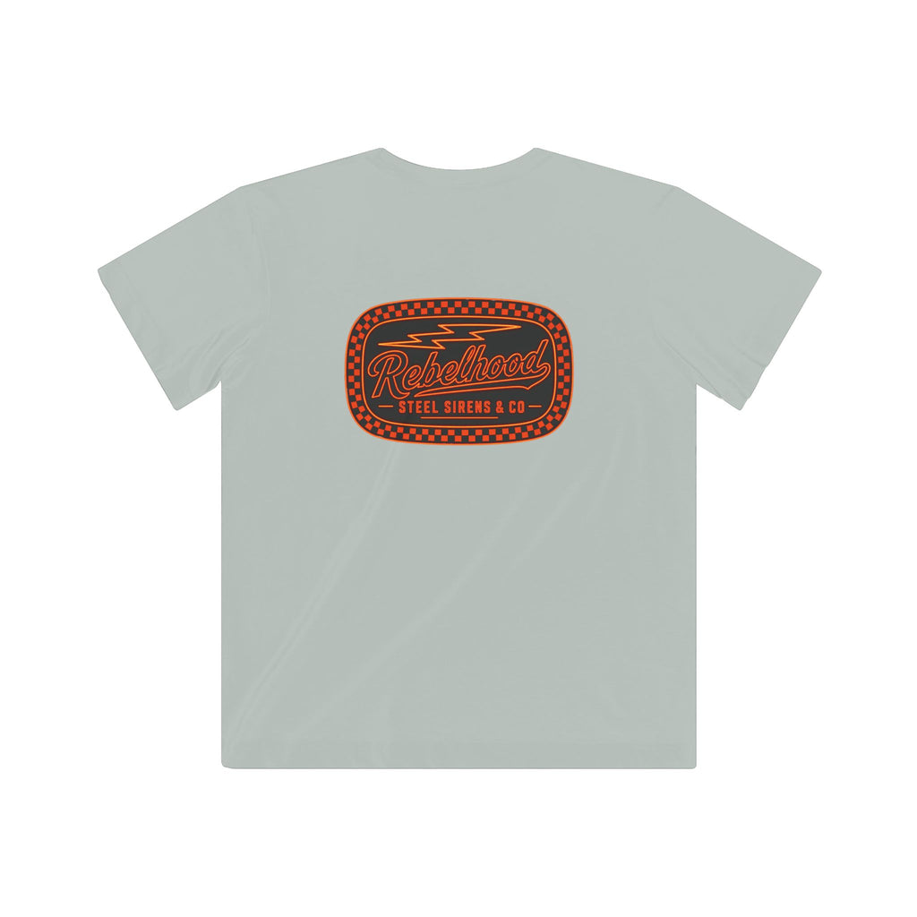Kids Tee — Retro Racing Patch "Ridgewood Speed Shop"