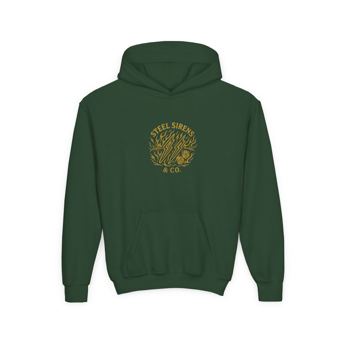 No Traction Just Action Youth Hoodie