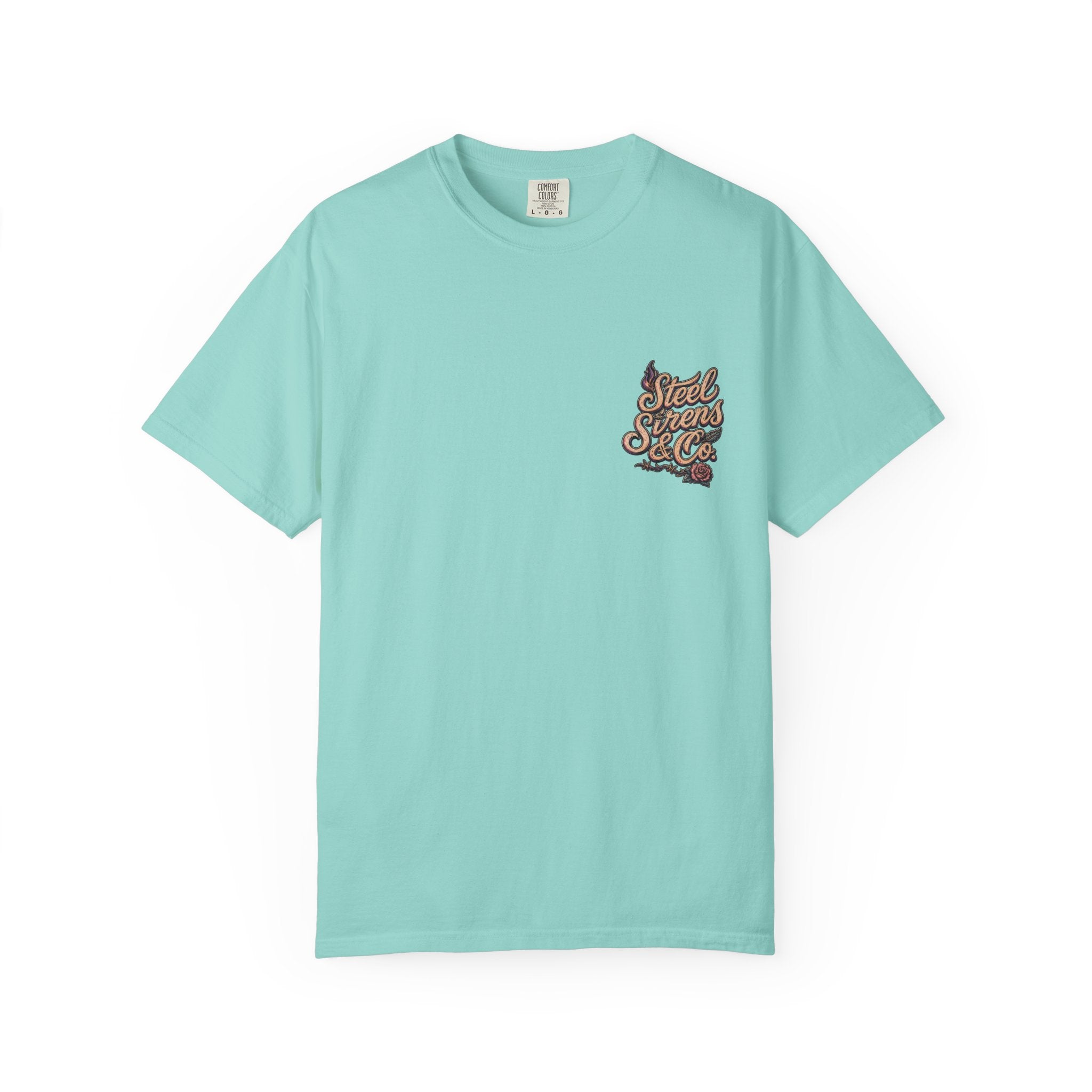 Steel Sirens Tee — Vintage Floral All-Seeing Eye Graphic T-Shirt