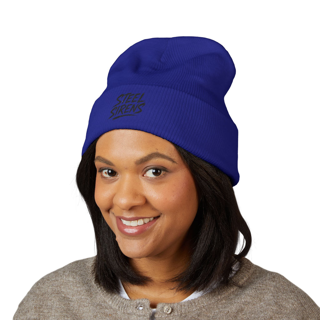 Steel Sirens Embroidered Cuffed Beanie