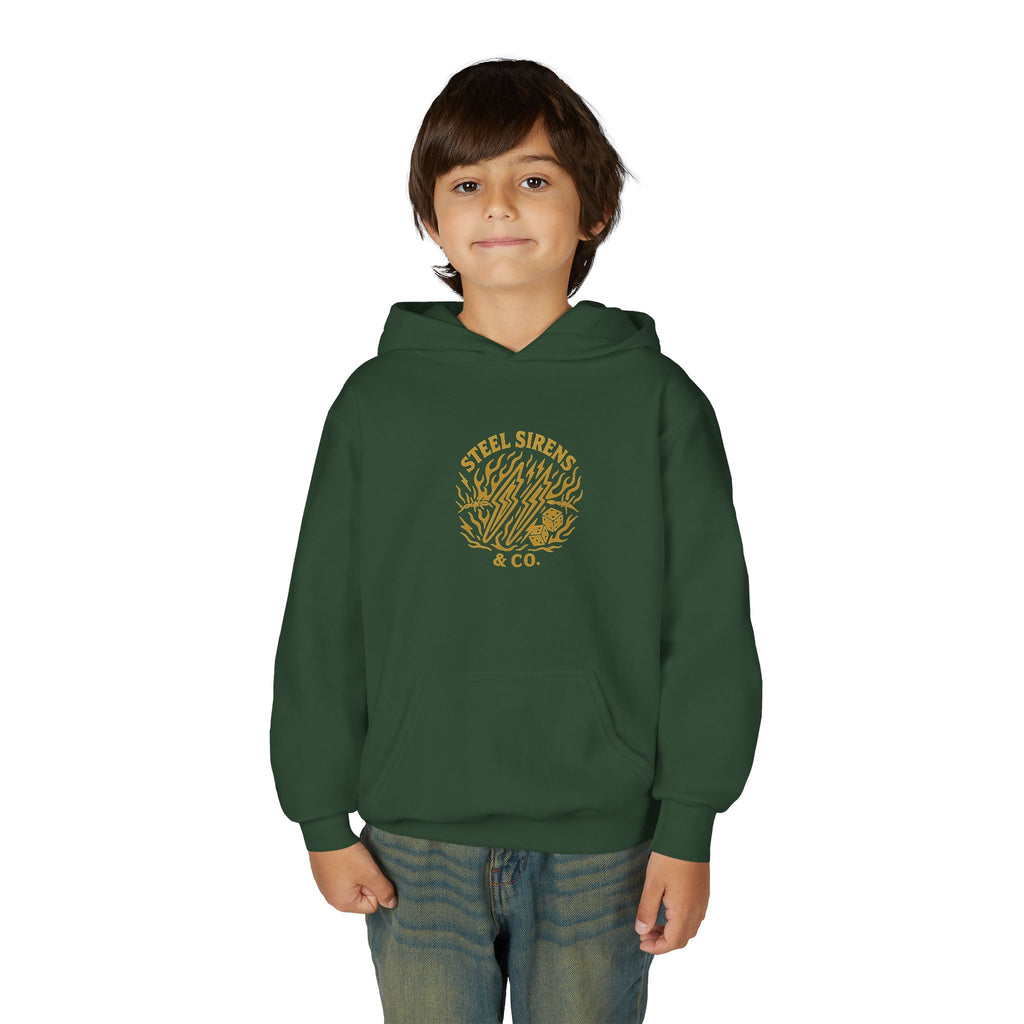 No Traction Just Action Youth Hoodie