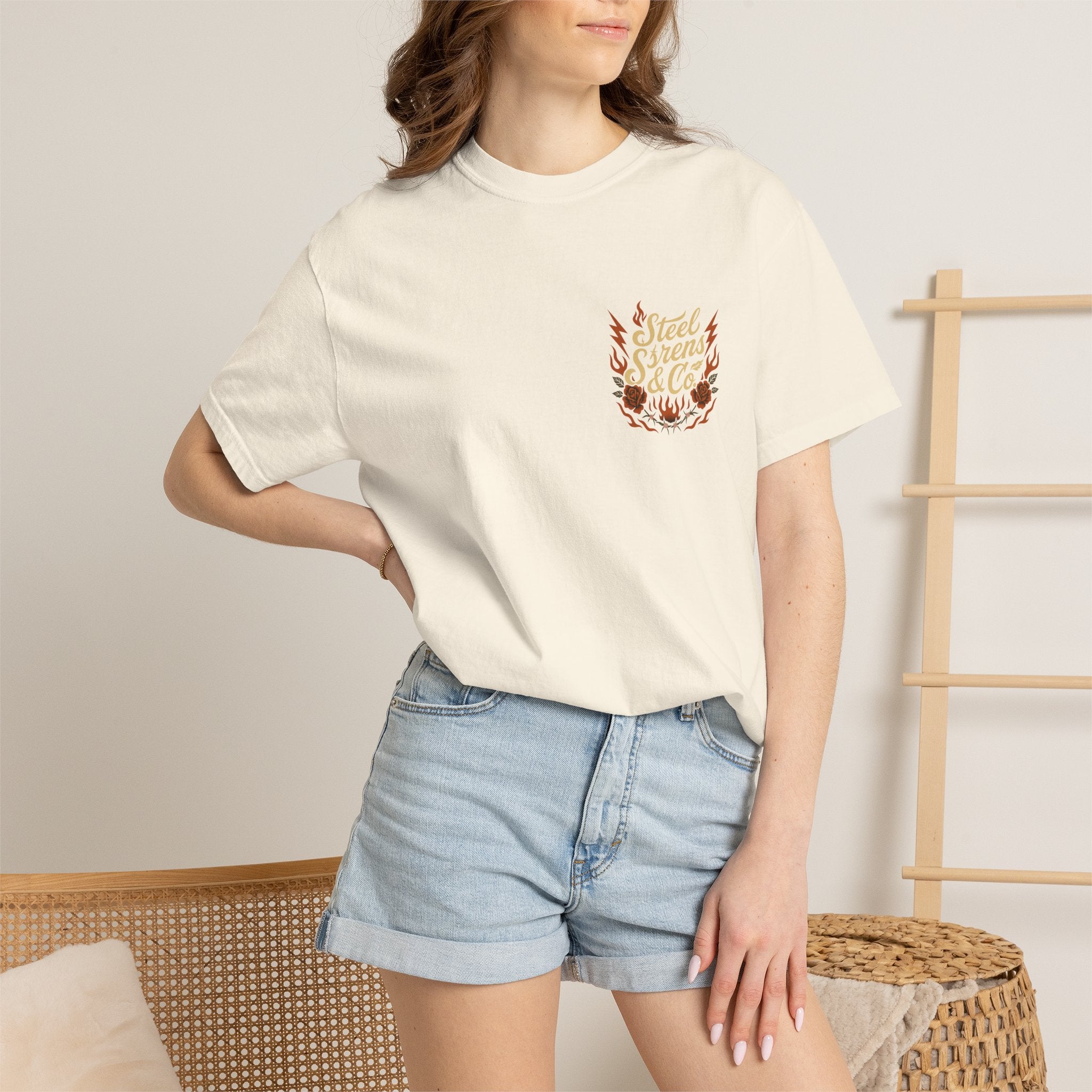 Leo Born, Fire Forged Garment-Dyed T-shirt