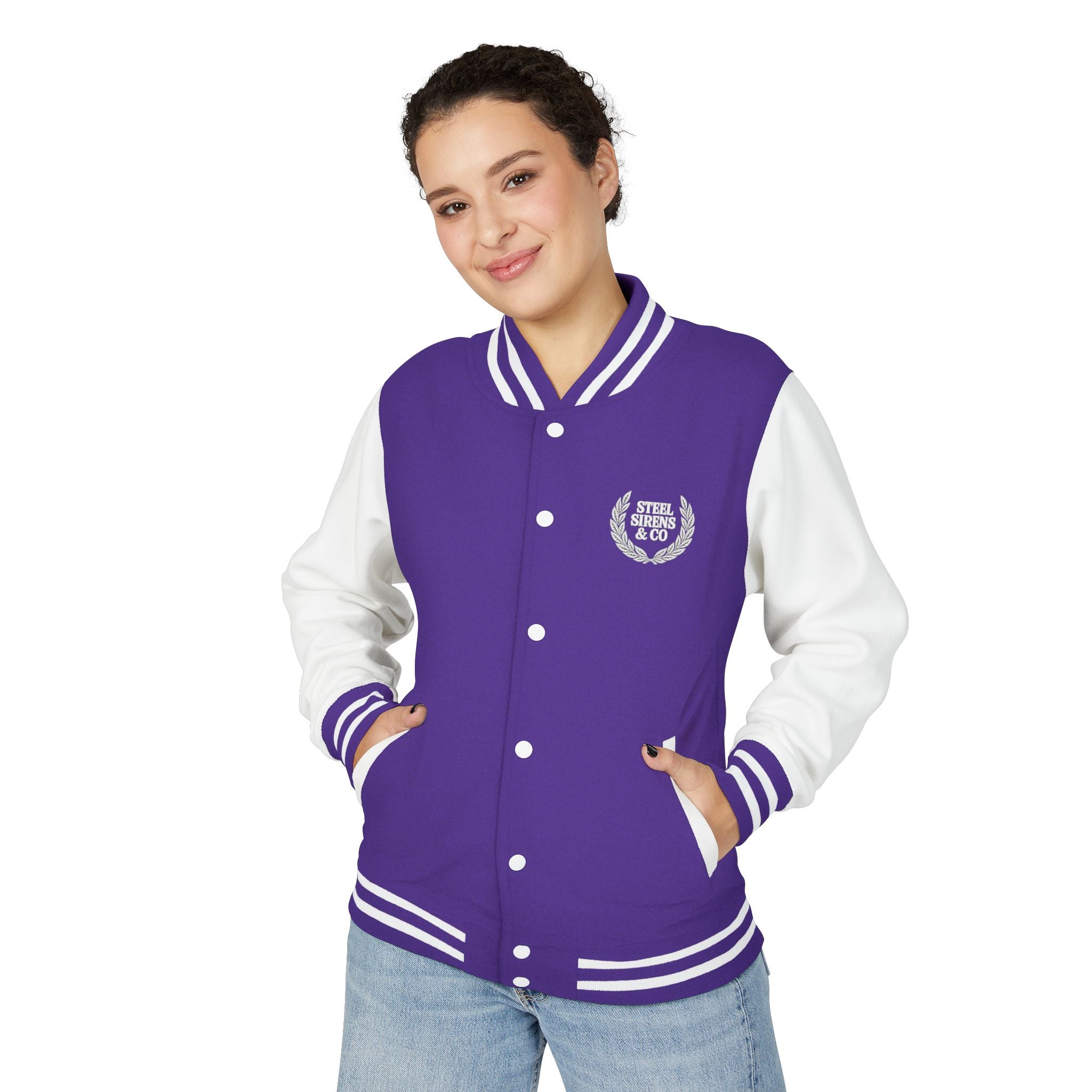 Letterman Jacket — Steel Sirens Crest Varsity Jacket