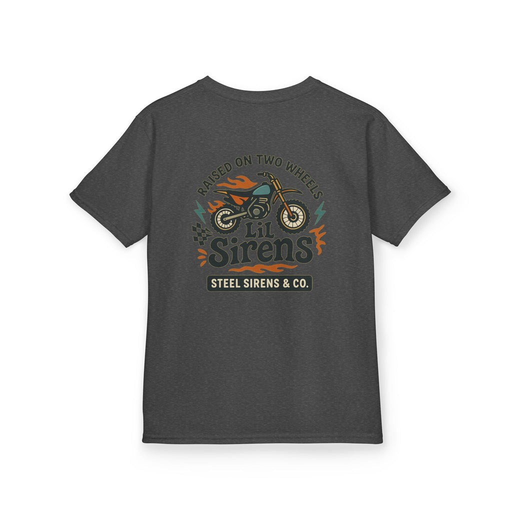 Raised on Two Wheels Youth Tee