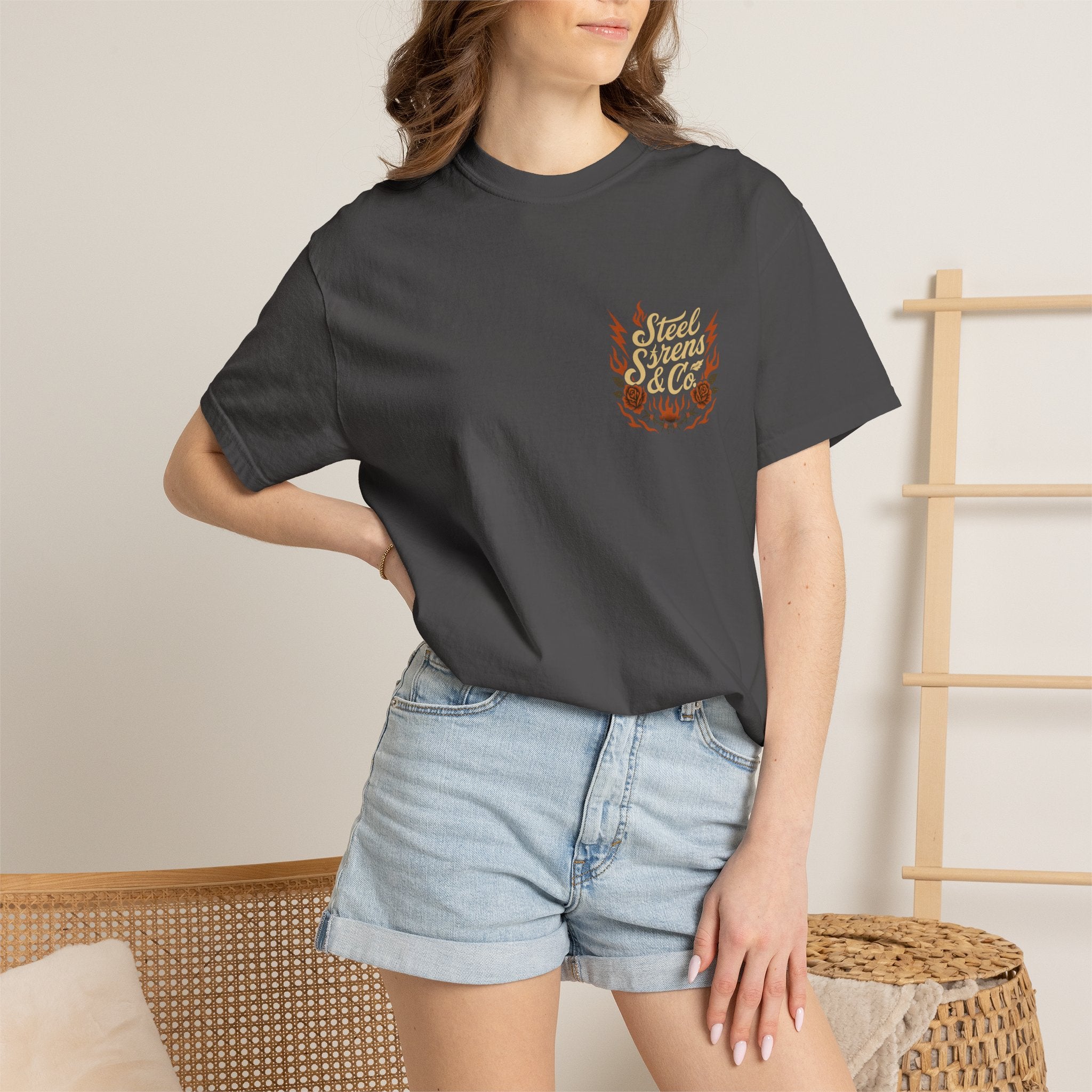 Leo Born, Fire Forged Garment-Dyed T-shirt