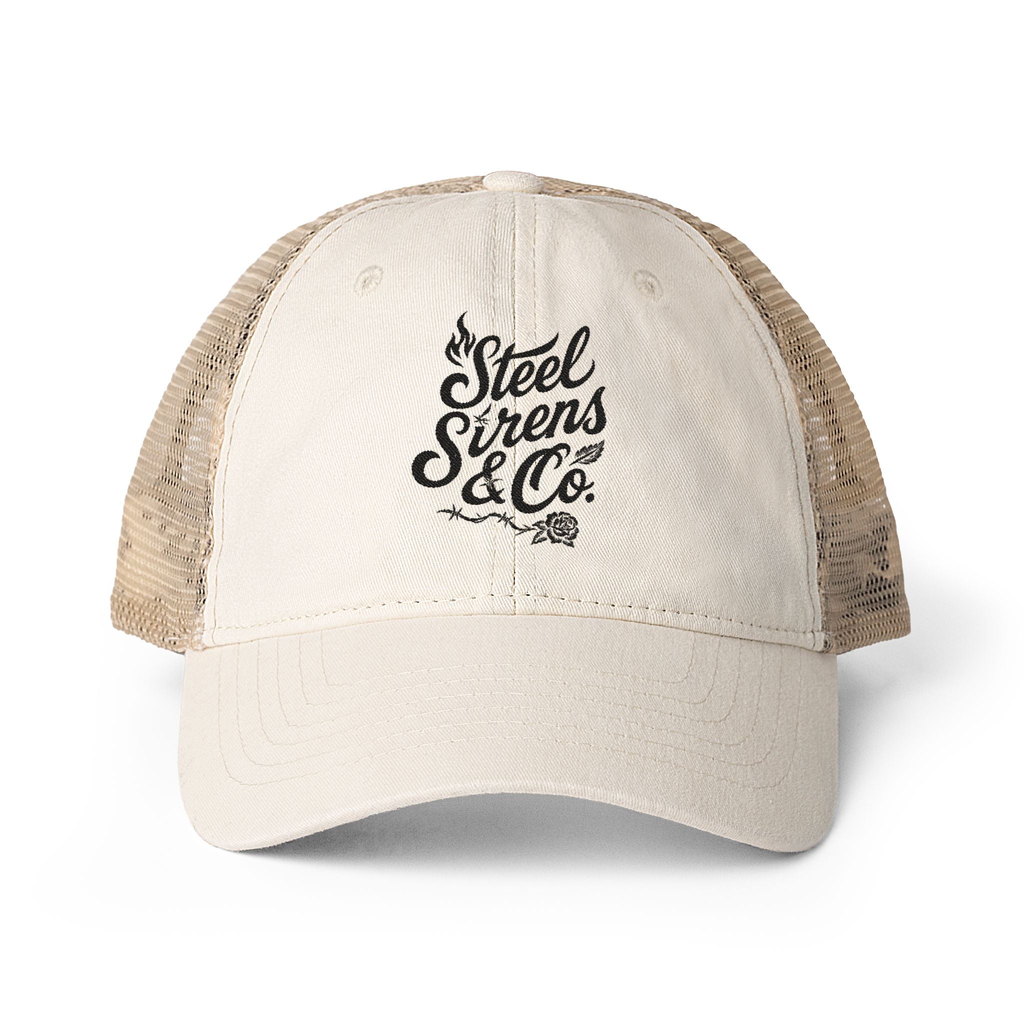 Women's Washed Mesh-Back Cap
