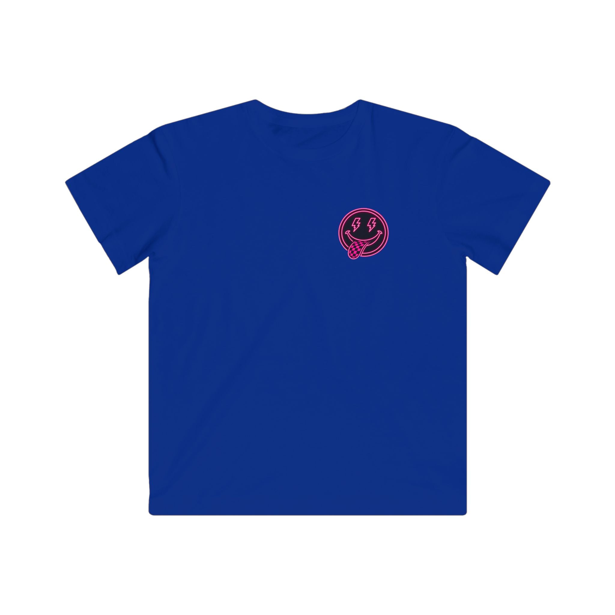 Kids Graphic Tee — Retro Pink 'Good Vibes' Logo