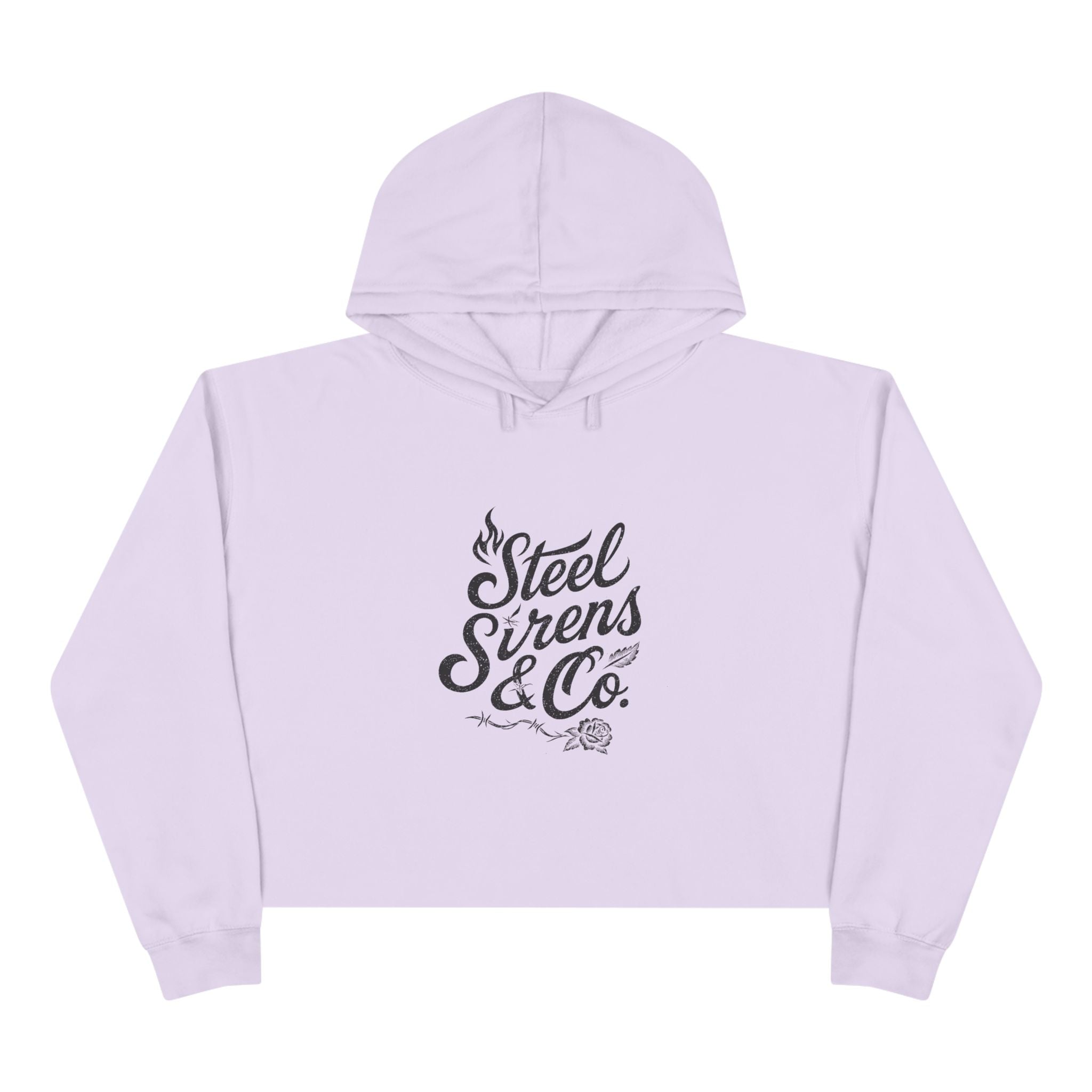 Burn & Bloom Crop Hoodie