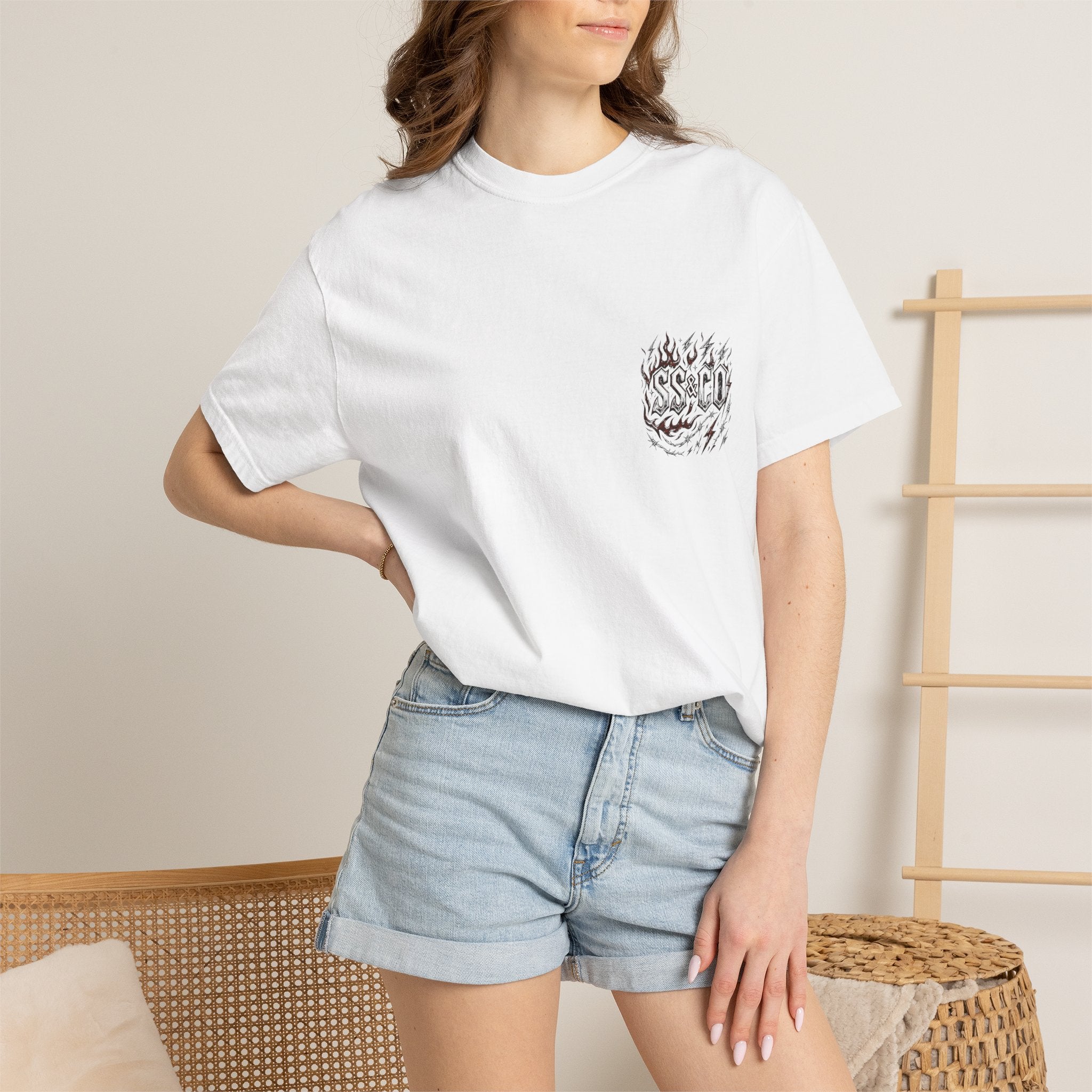 Karma Skull T-Shirt — "Chrome Won’t Save You From Karma" Moto Graphic Tee