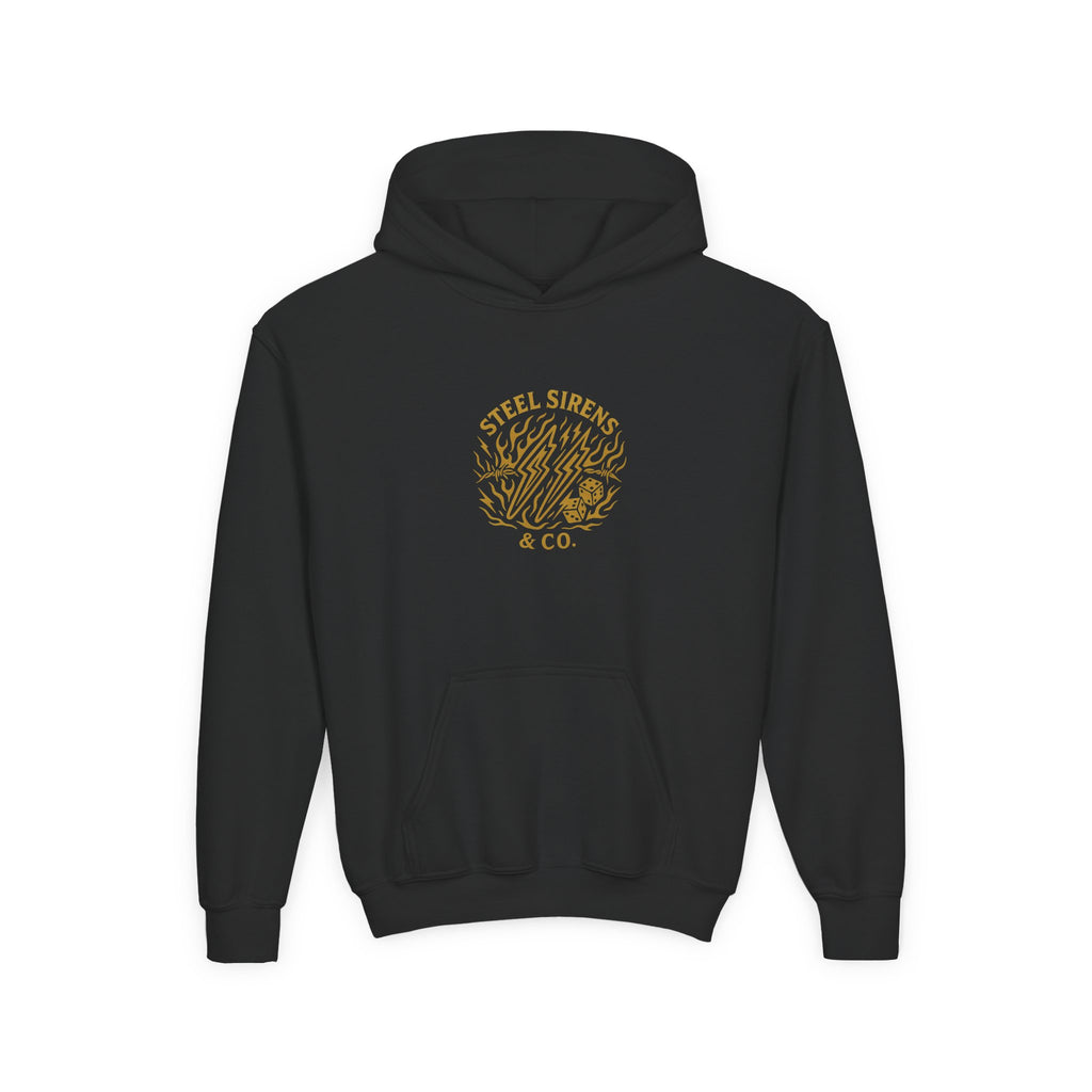 No Traction Just Action Youth Hoodie