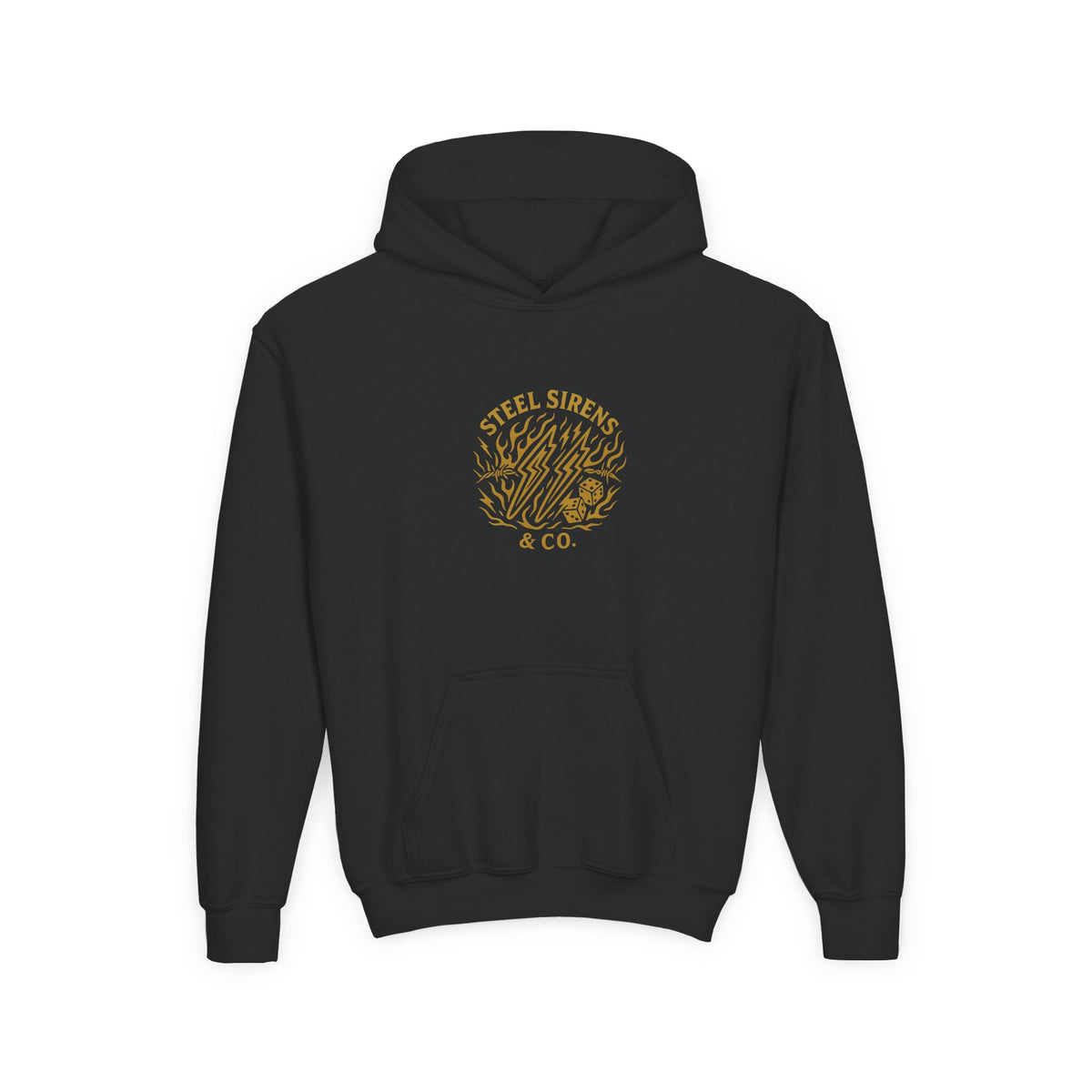 No Traction Just Action Youth Hoodie