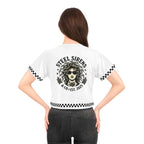 Checkered Medusa Cropped Tee