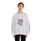 Crewneck Sweatshirt — "Steel Sirens & Co." Built to Rise Graphic