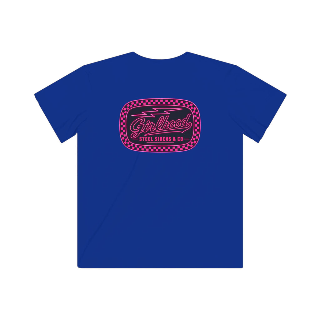 Kids Graphic Tee — Retro Pink 'Good Vibes' Logo