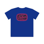 Kids Graphic Tee — Retro Pink 'Good Vibes' Logo