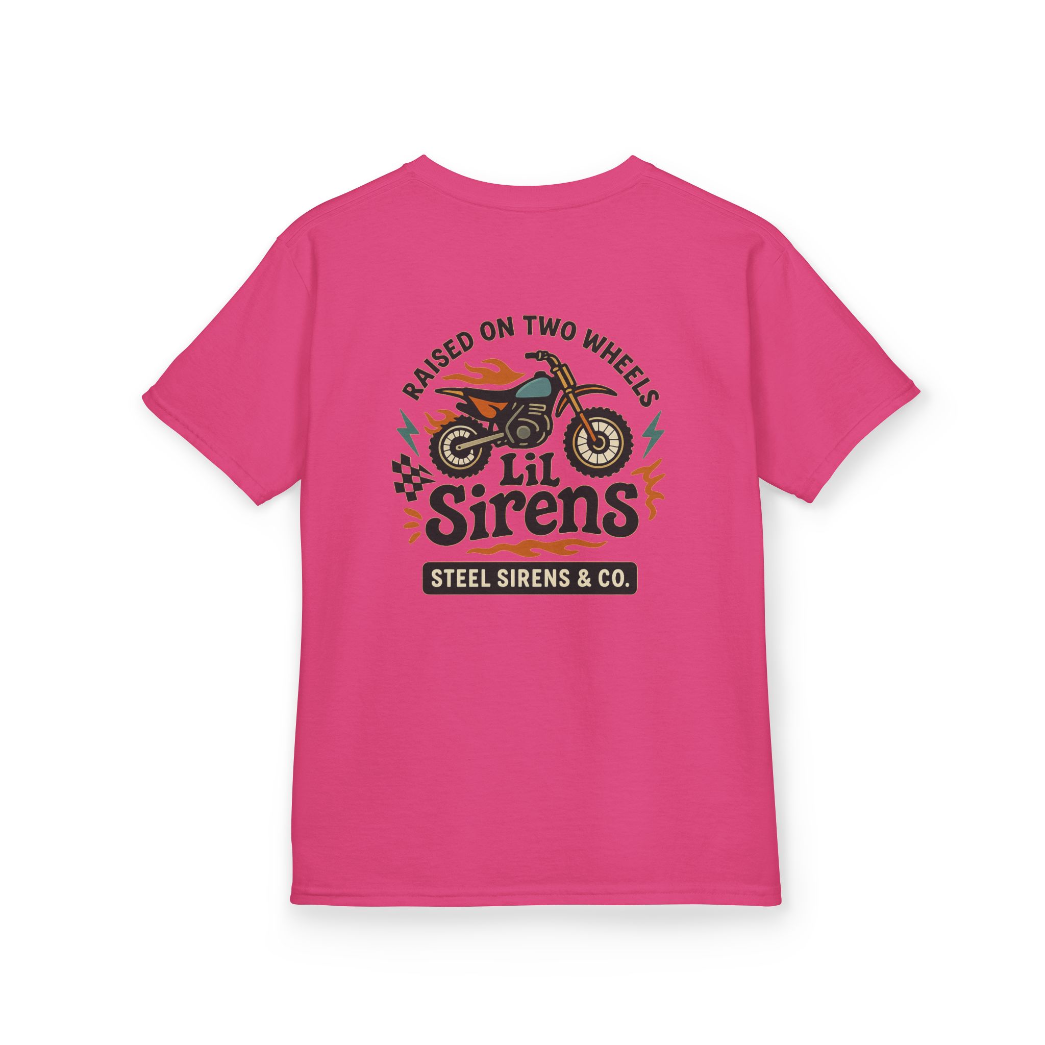 Raised on Two Wheels Youth Tee - Image 70