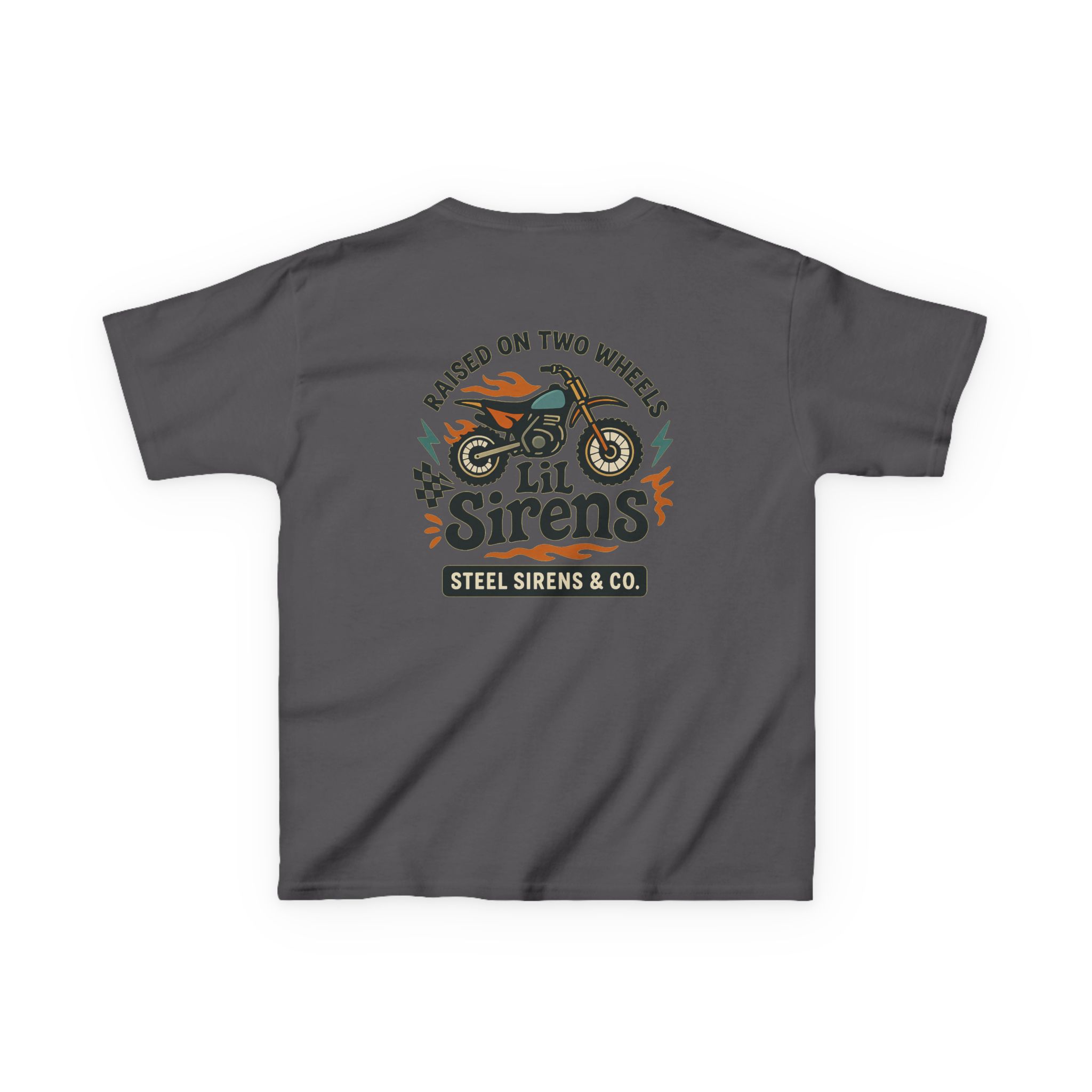 Raised on Two Wheels Youth Tee - Image 50