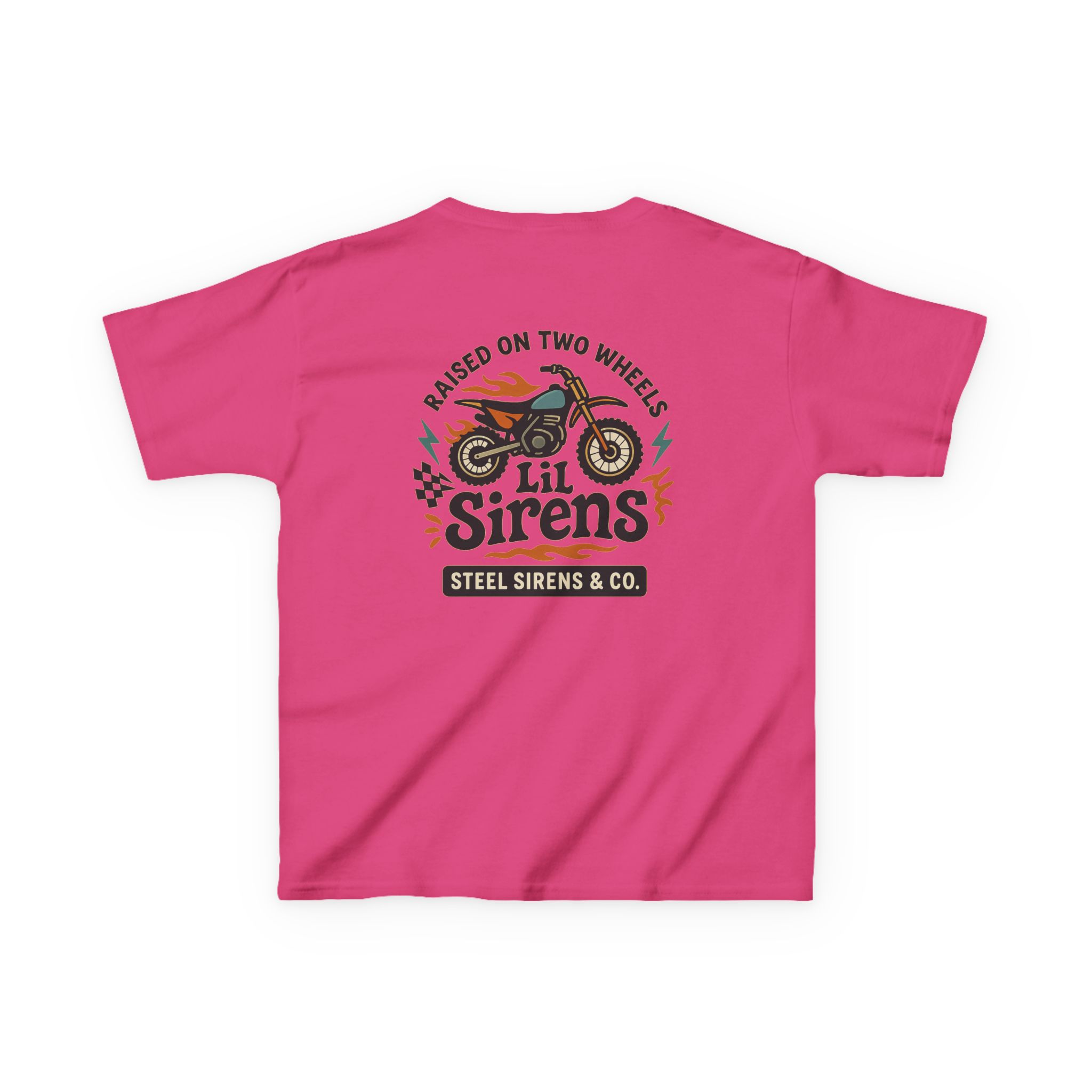 Raised on Two Wheels Youth Tee - Image 68