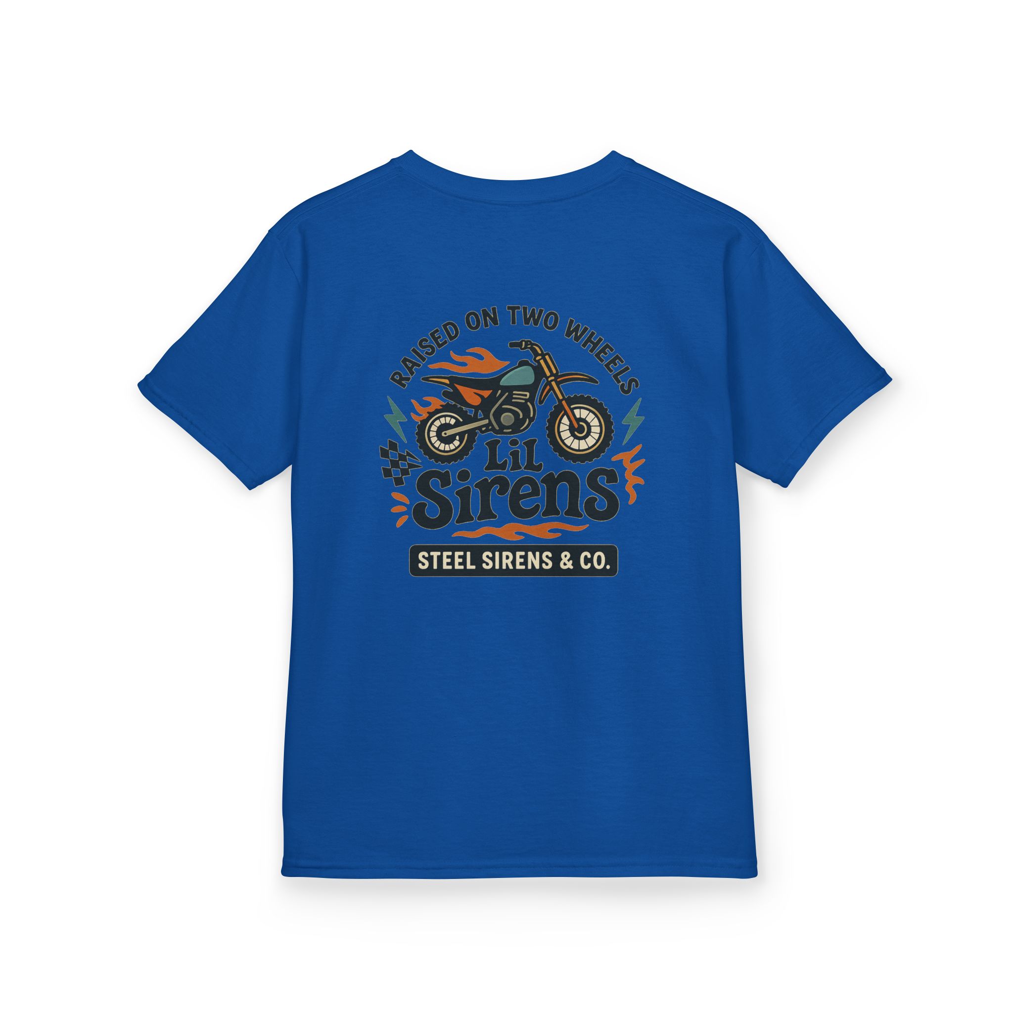 Raised on Two Wheels Youth Tee - Image 58
