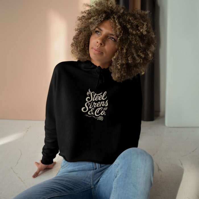 Classic Medusa Cropped Hoodie - Image 9