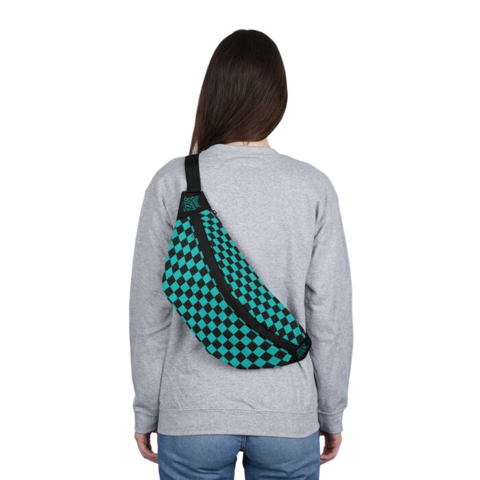 Moto Check Fanny Pack - Mint Vibe Edition - Image 4