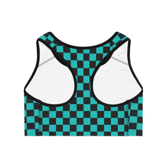 Moto Check Sports Bra - Image 2