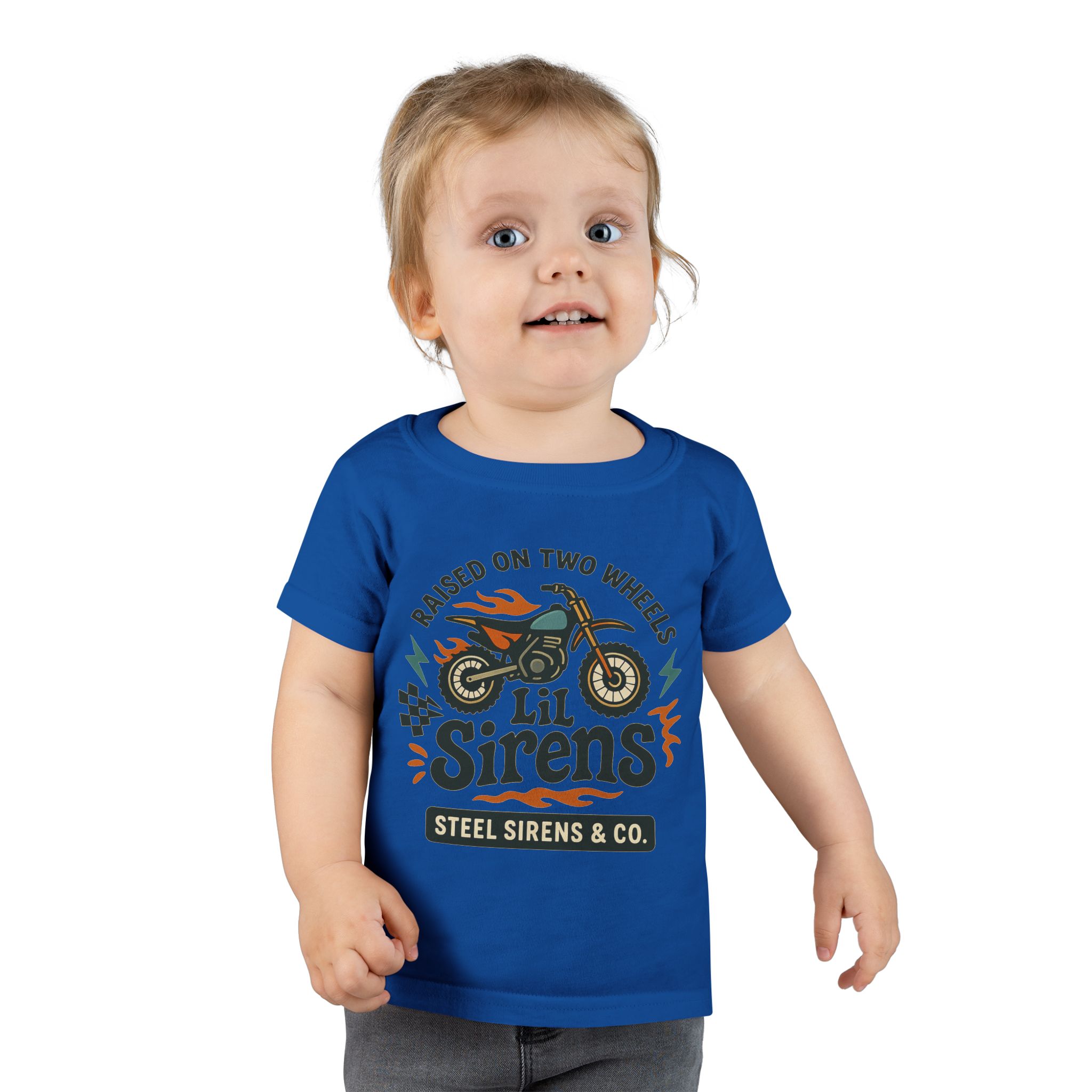 Raised on Two Wheels Toddler Tee - Image 18
