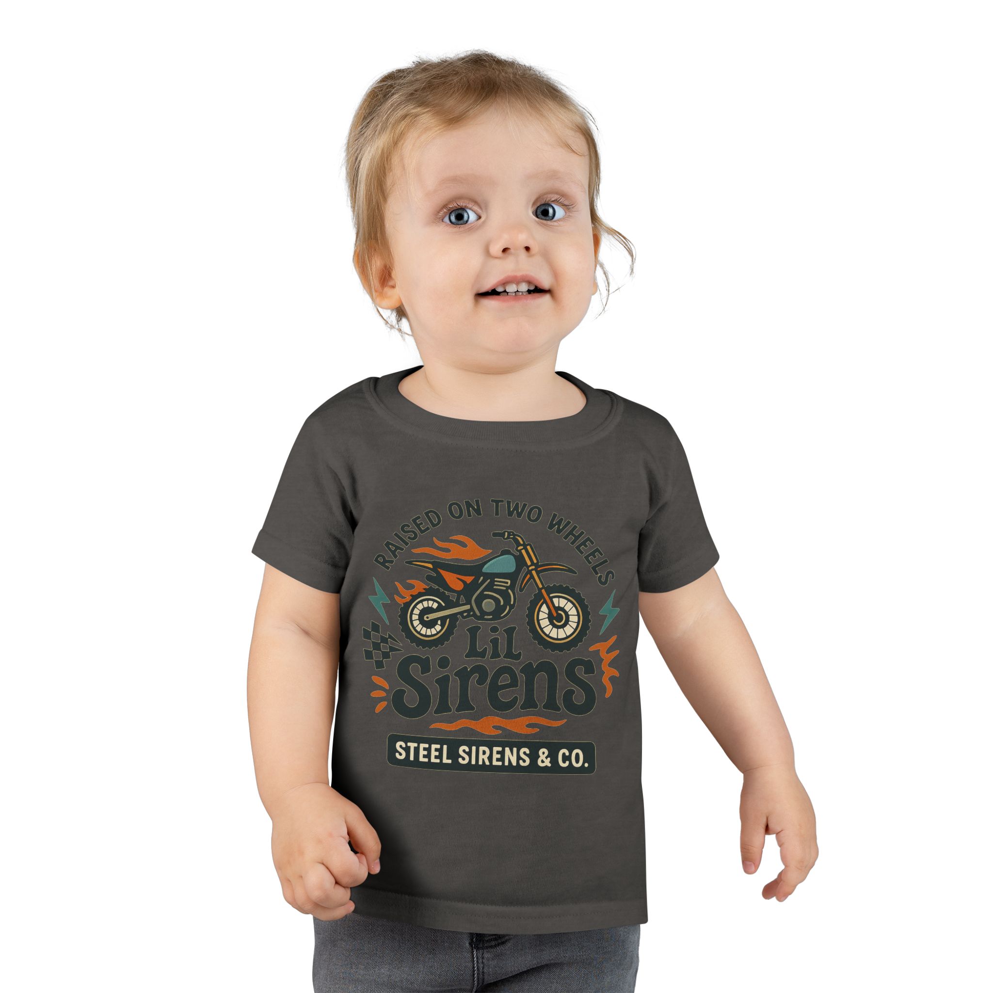 Raised on Two Wheels Toddler Tee - Image 15
