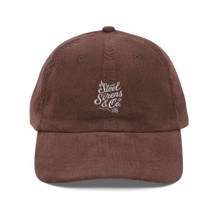 Vintage Corduroy Embroidered Cap - Image 5