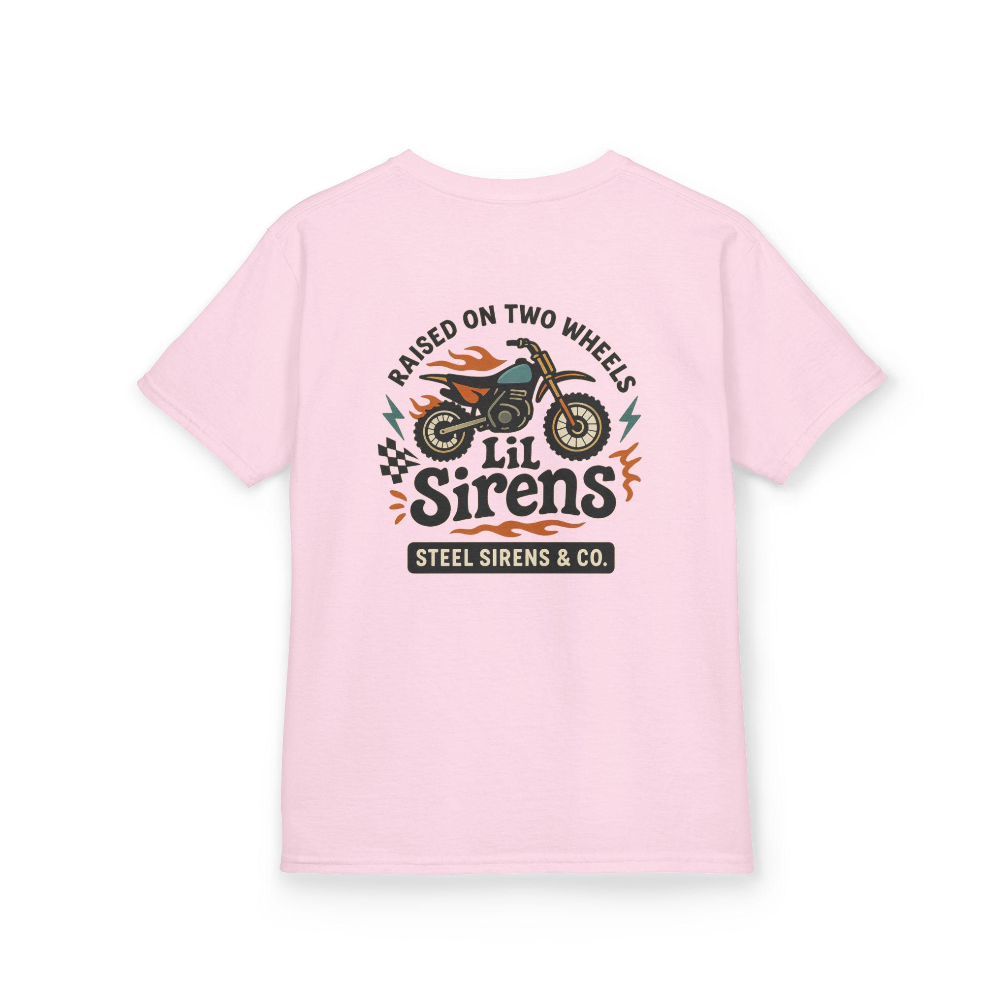 Raised on Two Wheels Youth Tee - Image 64