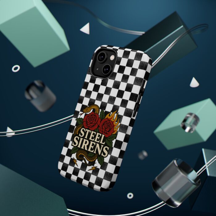 Checkered Flame Phone Case - Image 3
