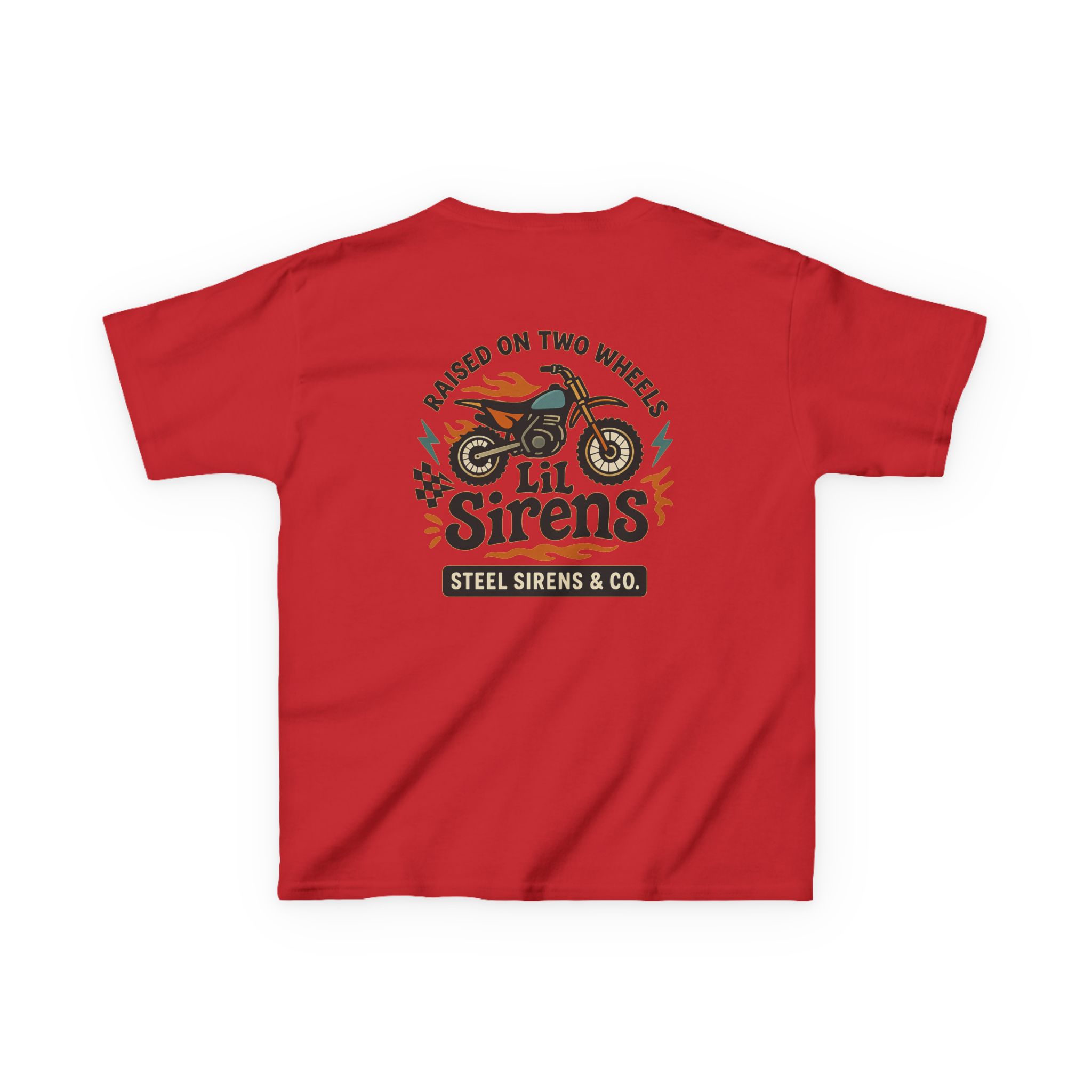 Raised on Two Wheels Youth Tee - Image 74