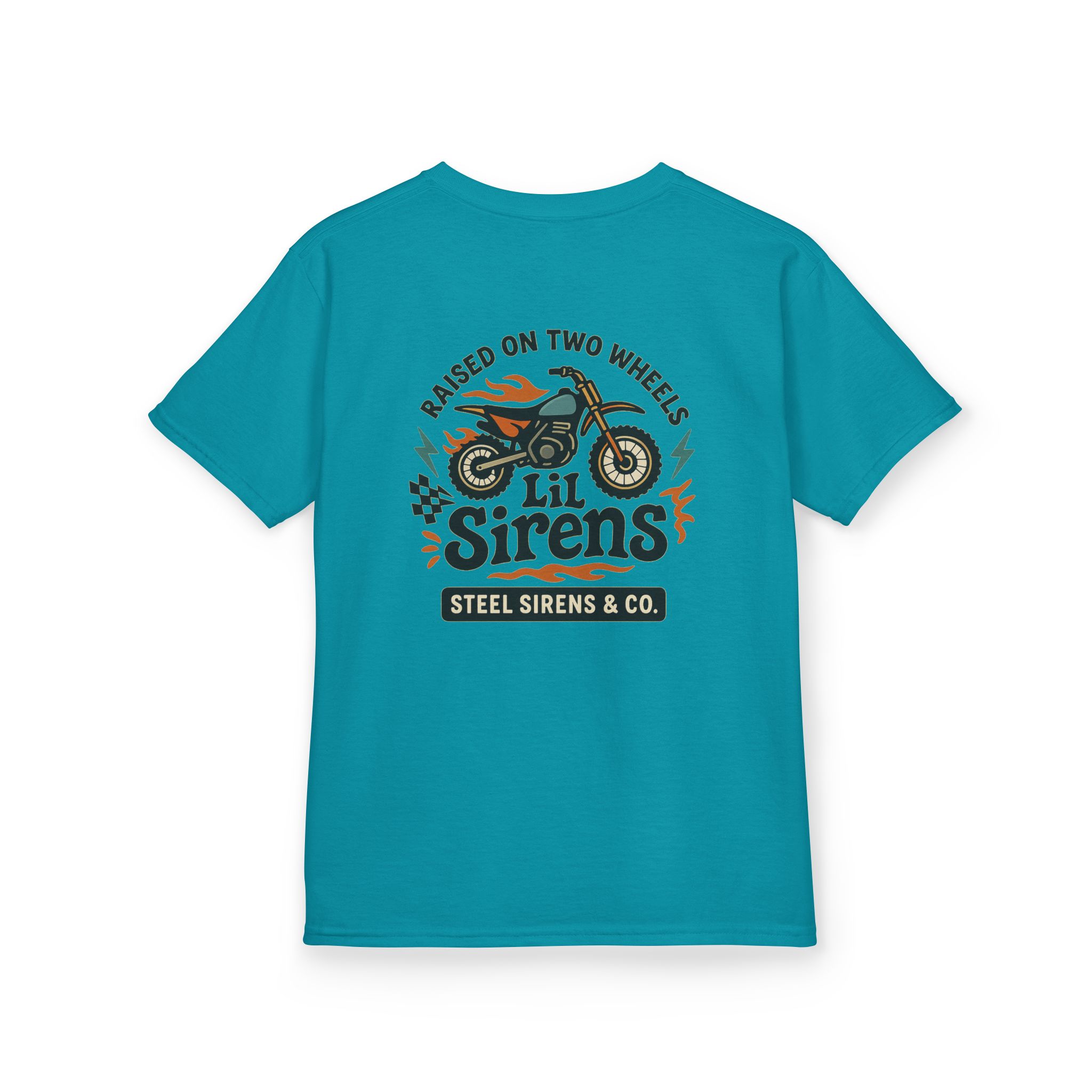 Raised on Two Wheels Youth Tee - Image 46