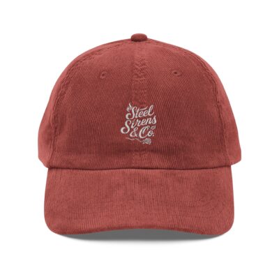 Vintage Corduroy Embroidered Cap