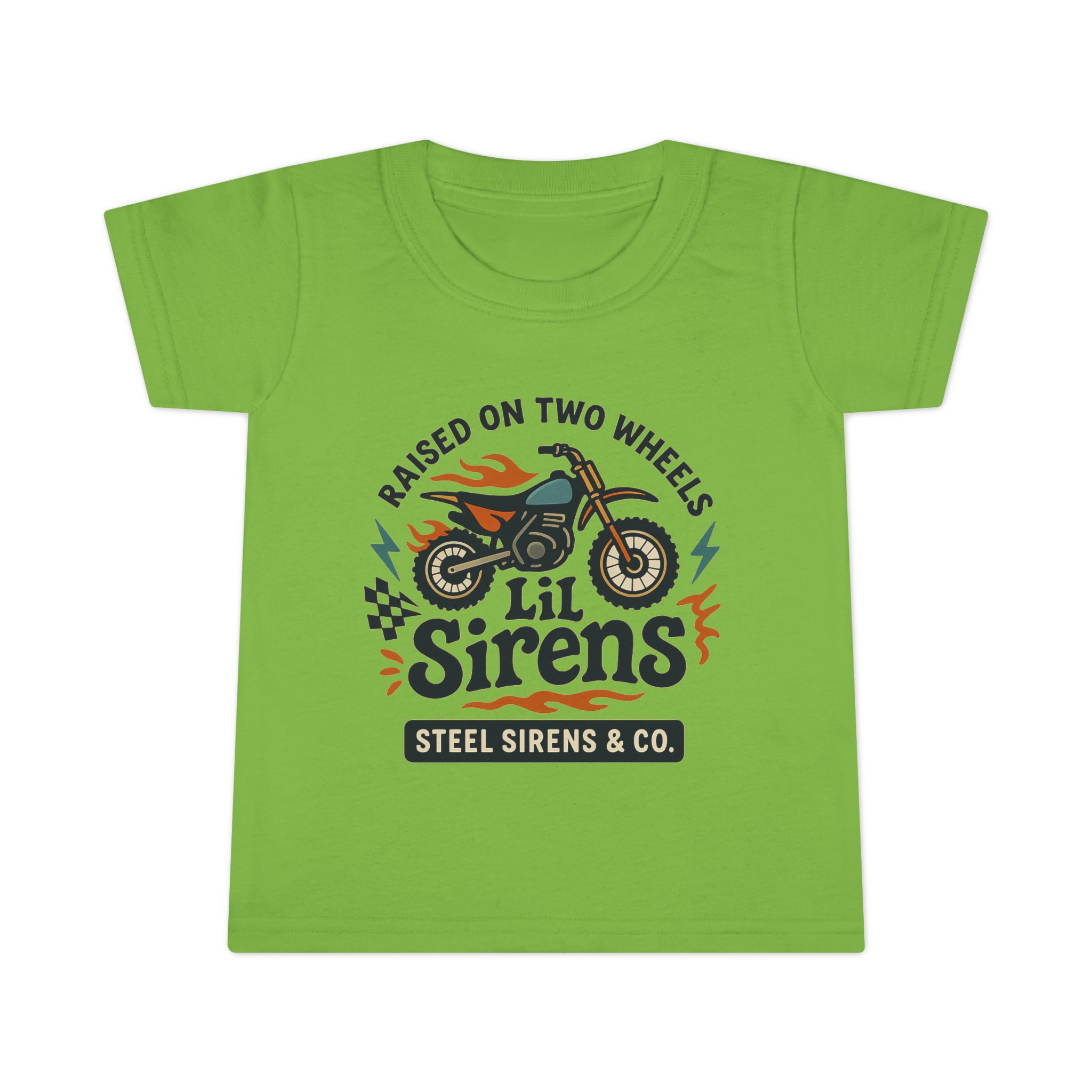 Raised on Two Wheels Toddler Tee - Image 7